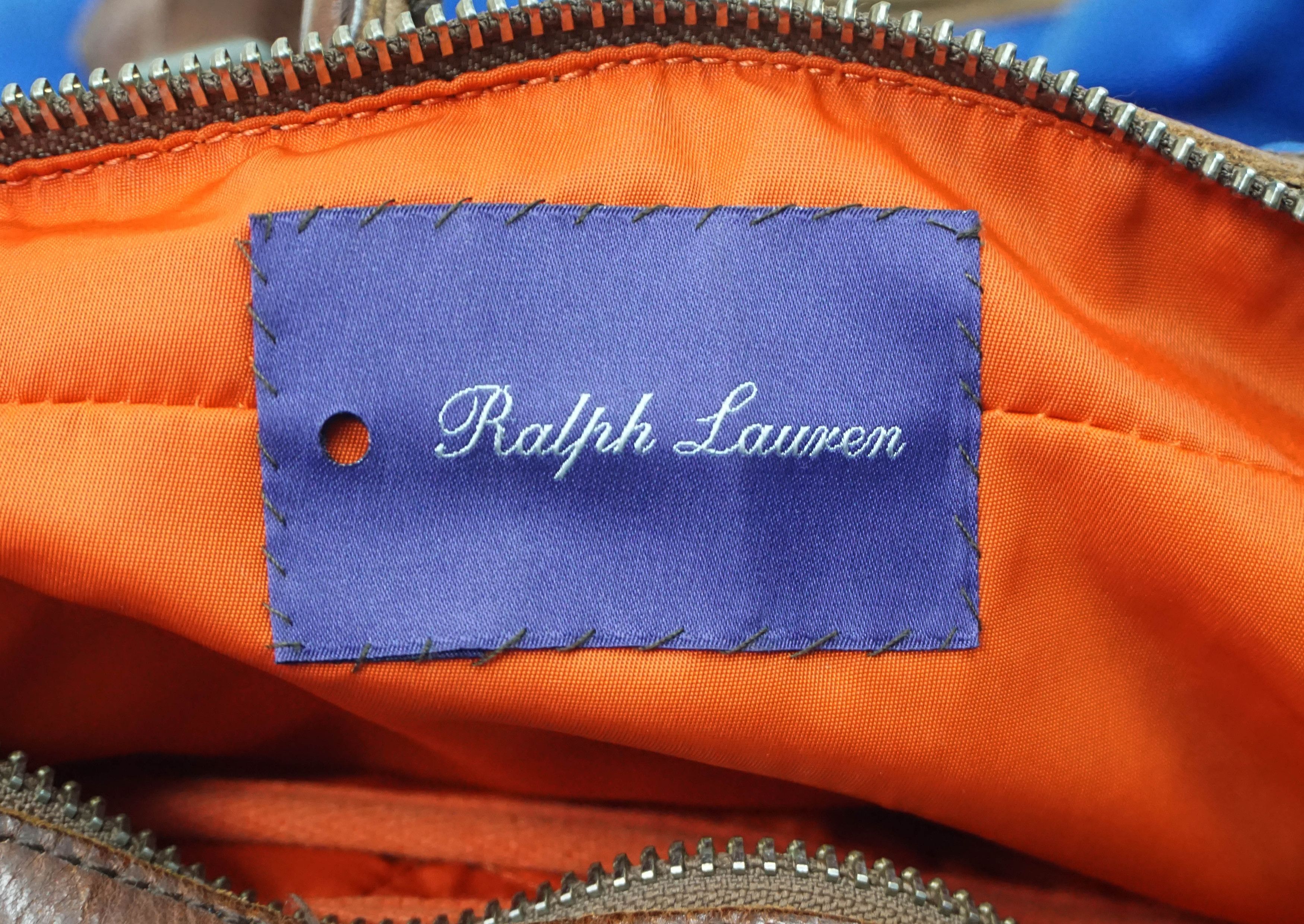 Designer × Polo Ralph Lauren Polo Ralph Lauren Purple Label Men's Leather bag Size ONE SIZE - 7 Thumbnail