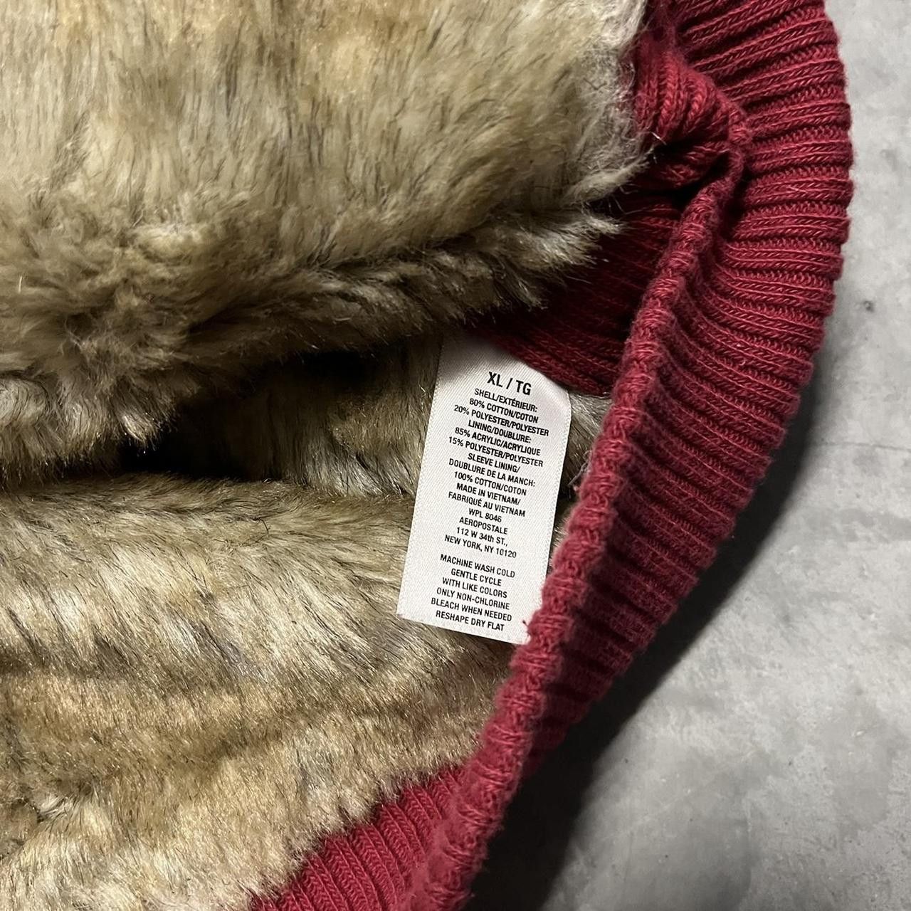 Aeropostale Aeropostale Faux Fur Hood Zip Up Hoodie Size M / US 6-8 / IT 42-44 - 6 Thumbnail