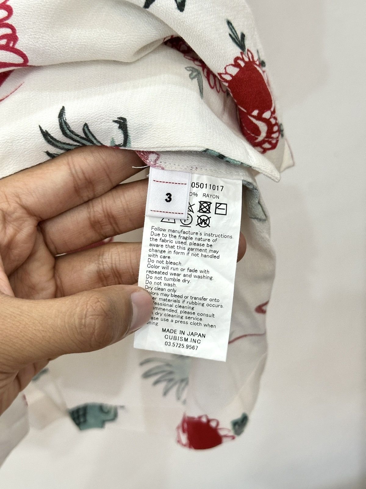 Visvim Visvim Wallis Sunnybird shirt 22SS "White/Red" size 3 Size US L / EU 52-54 / 3 - 6 Thumbnail