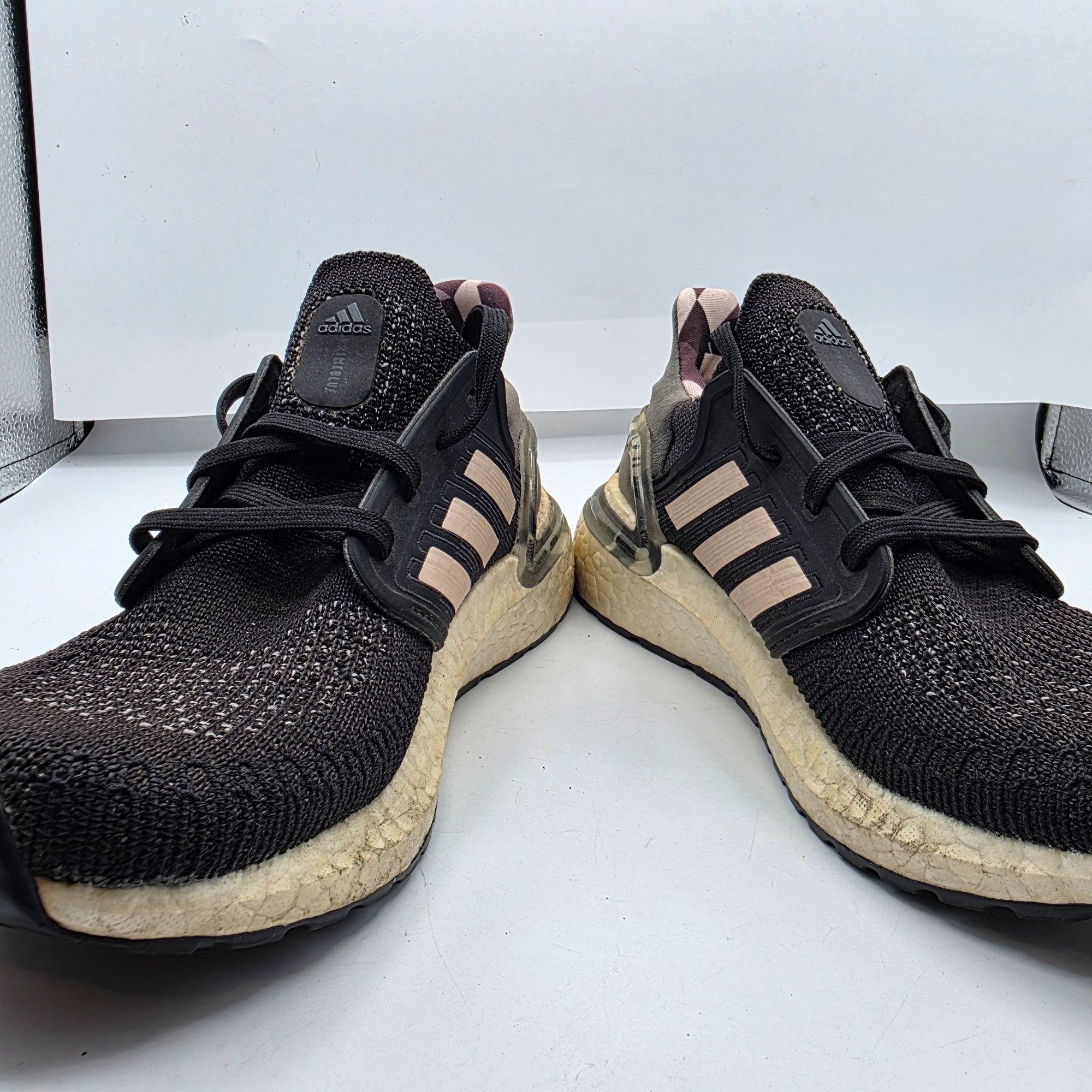 Adidas Adidas Ultraboost 20 Womens Size 6 Black Pink Athletic Runni Size US 6 / IT 36 - 3 Thumbnail