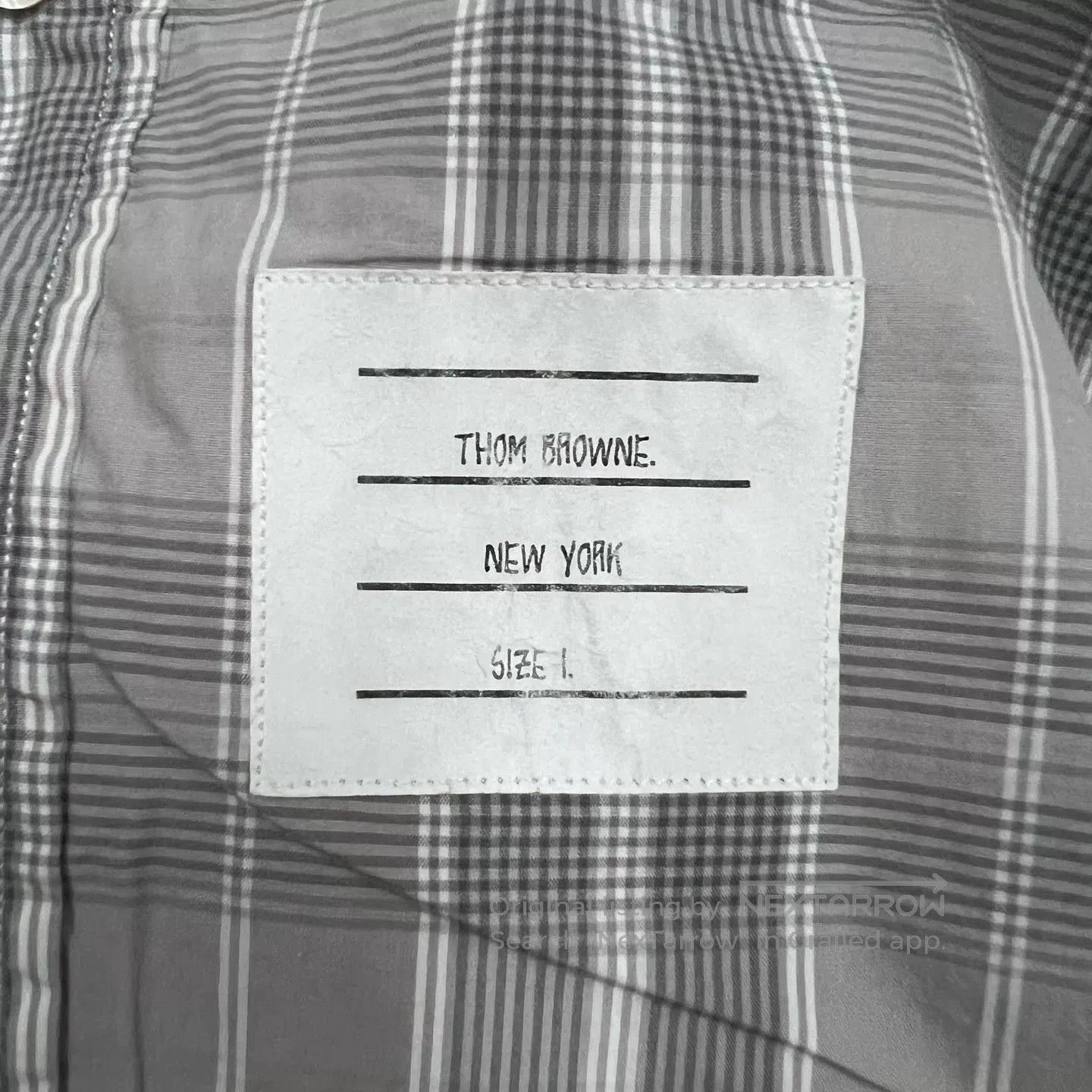 Thom Browne thom browne gray checkered shirt size l. Size US S / EU 44-46 / 1 - 2 Thumbnail