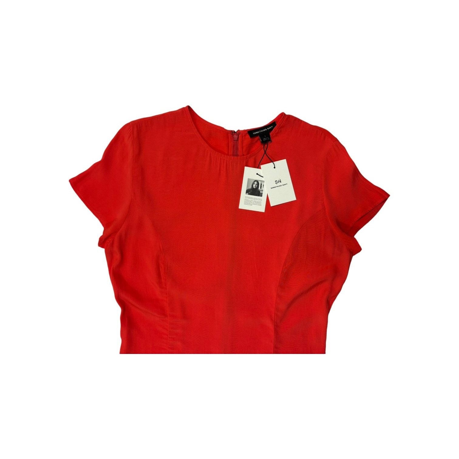 Other NWT Something Navy Tangerine Dress Small Short Sleeve Mini Size S / US 4 / IT 40 - 6 Thumbnail