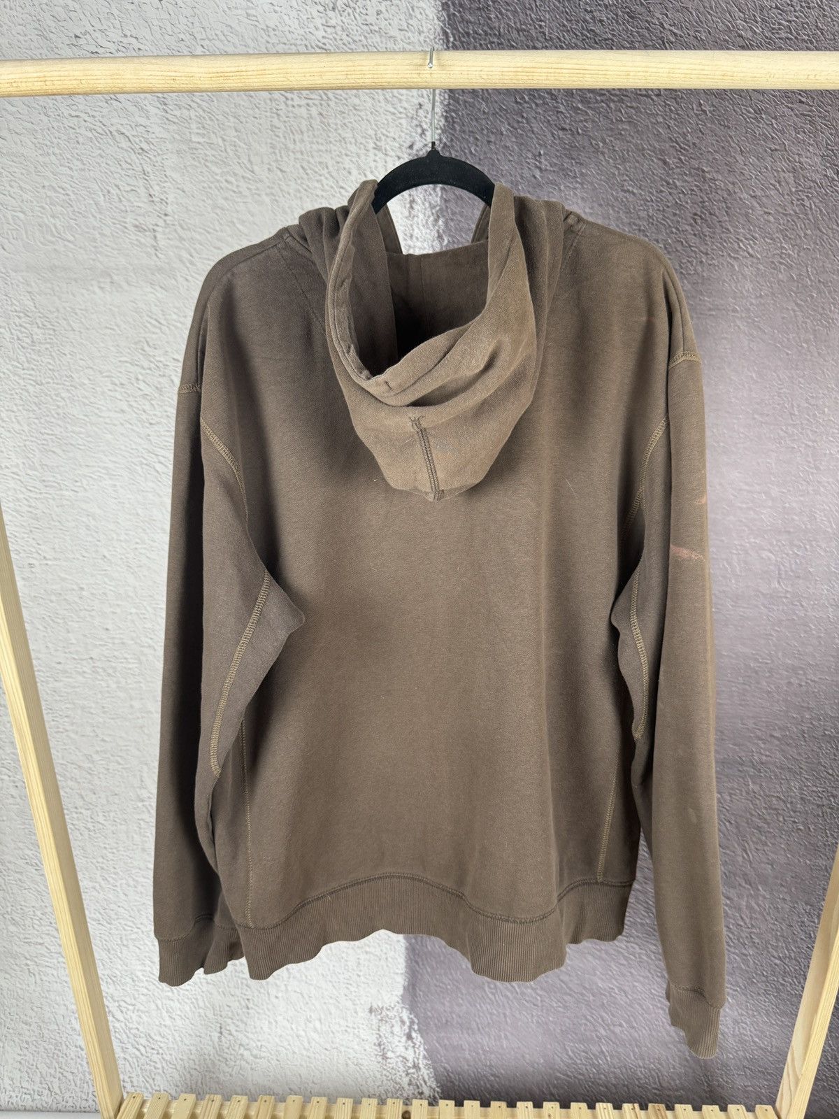 Nike Nike vintage Y2K brown faded hoodie swoosh drill Size US XL / EU 56 / 4 - 14 Thumbnail