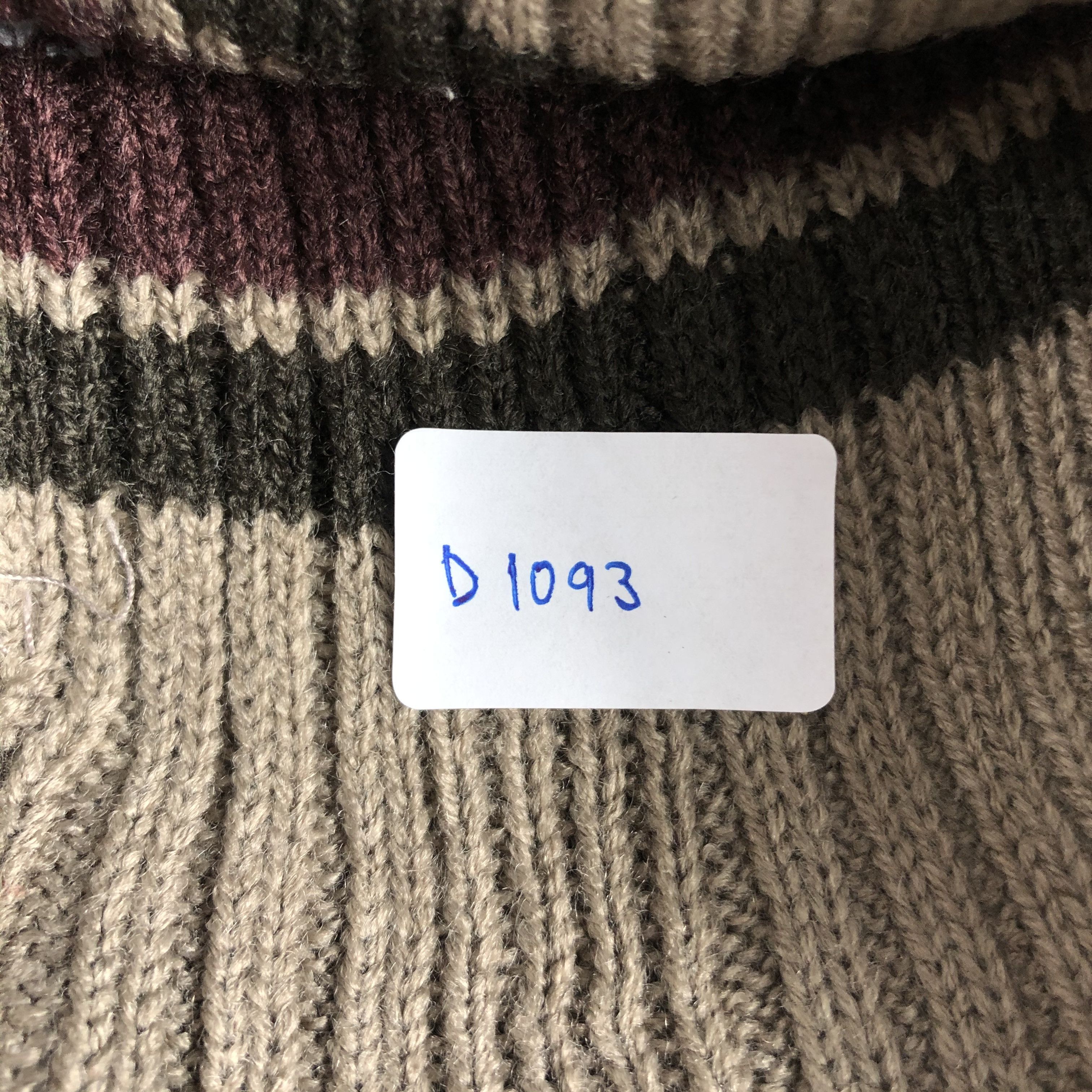 Japanese Brand × Vintage Japanese Brand Stripe Beanie Snow Hat Snow Cap -D1093 Size ONE SIZE - 7 Thumbnail
