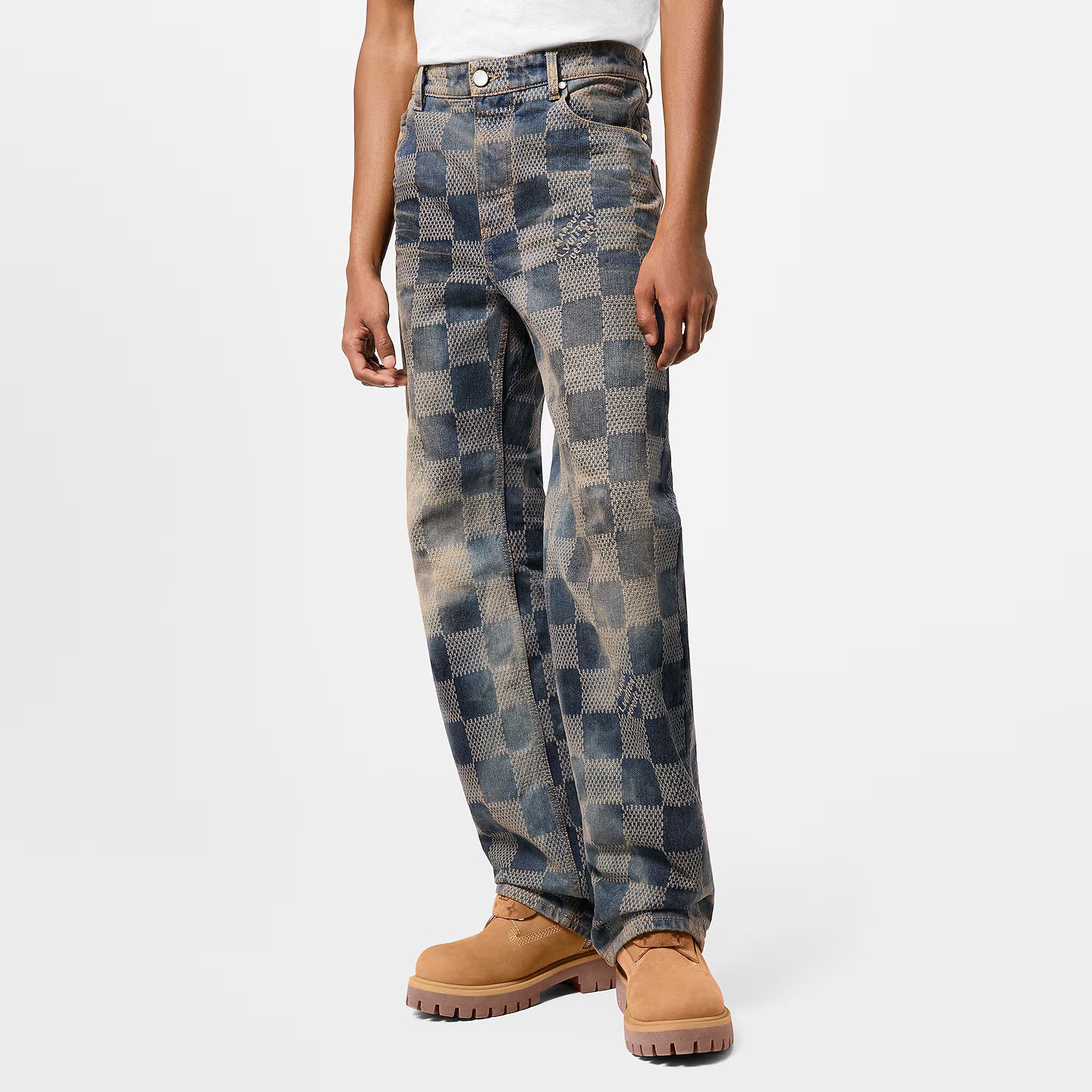 Louis Vuitton Damier Stone Jeans Skater Pants Size US 34 / EU 50 - 2 Thumbnail