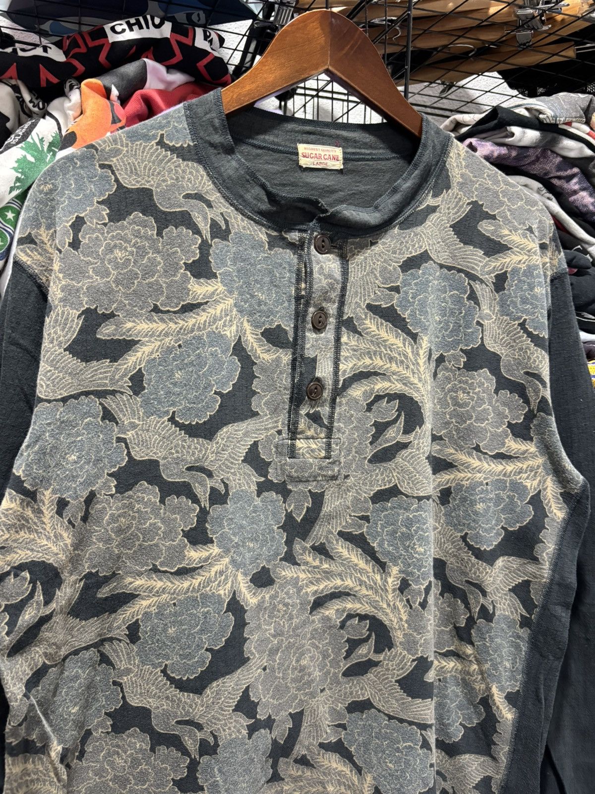 Sugar Cane × Vintage Sugar Cane Floral Longsleeve Tshirt Size US XL / EU 56 / 4 - 2 Thumbnail