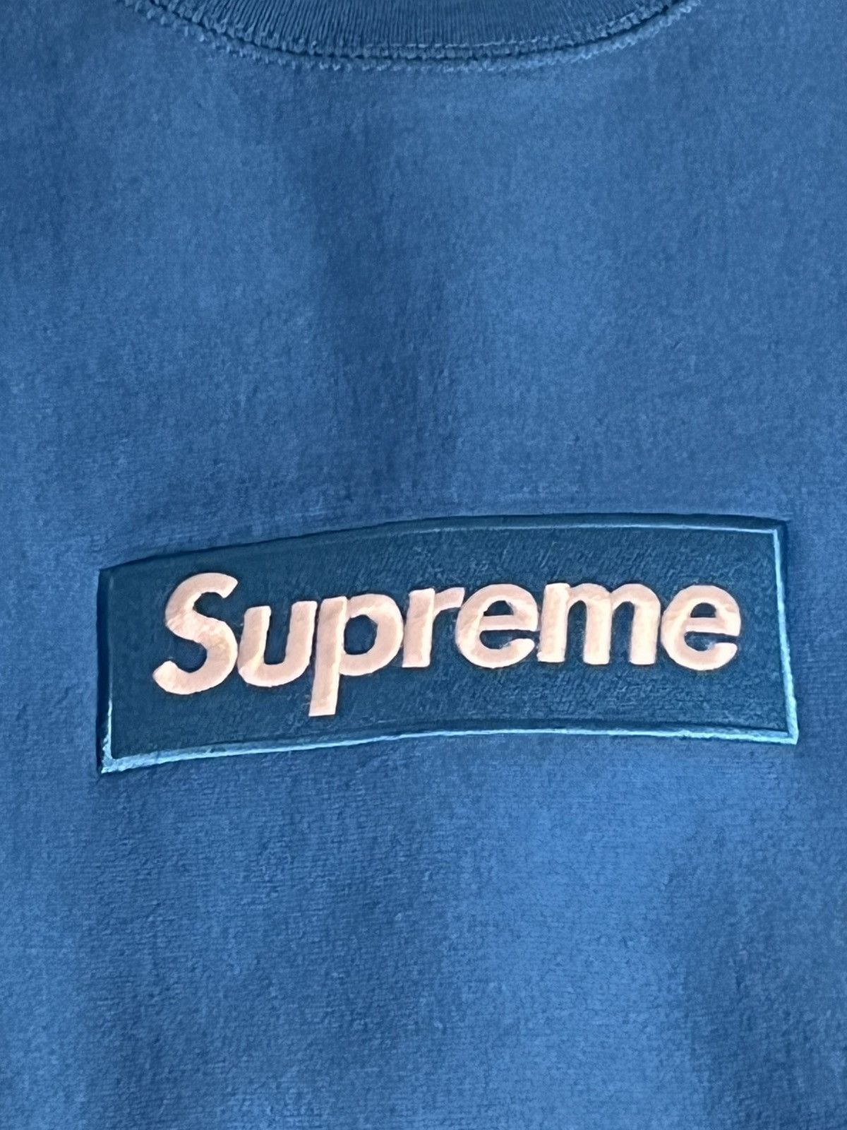 Supreme Supreme bright royal blue box logo crewneck Size US L / EU 52-54 / 3 - 2 Thumbnail