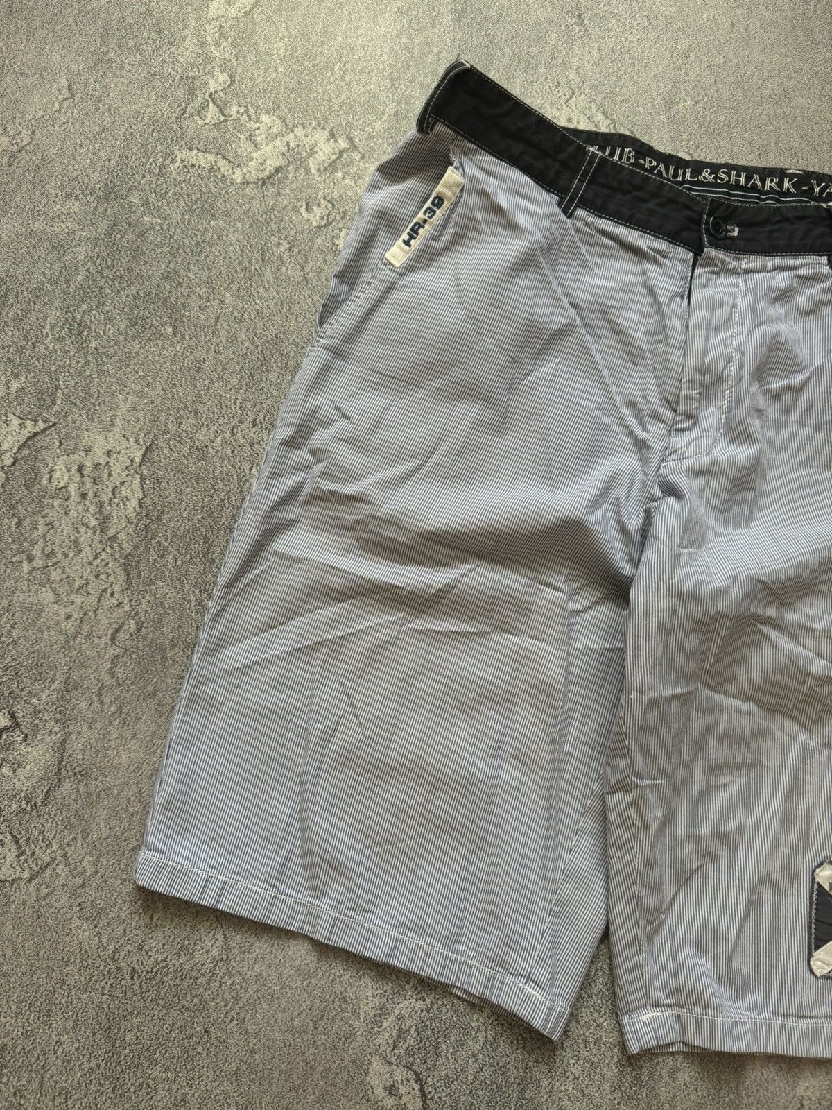 Designer × Paul & Shark Paul & shark yachting 🦈 I52 USA36 striped shorts 🩳 casual Size US 36 / EU 52 - 9 Thumbnail