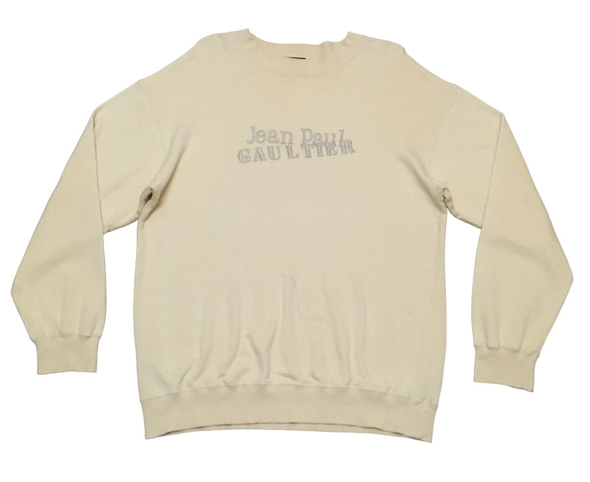 Jean Paul Gaultier Vintage Jean Paul Gaultier Homme Big Logo Sweatshirt 1990s Size US L / EU 52-54 / 3 - 1 Thumbnail