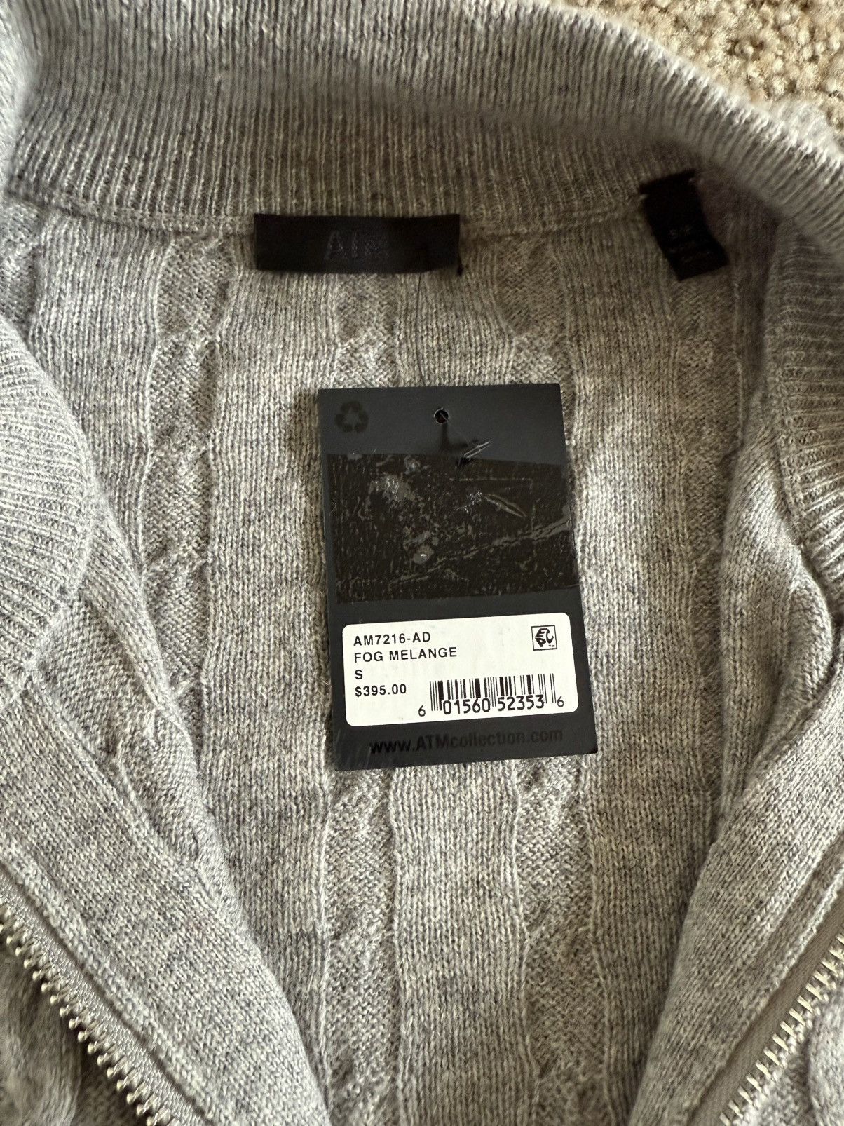 ATM Anthony Thomas Melillo Cashmere Cable Knit Sweater Size US S / EU 44-46 / 1 - 6 Thumbnail