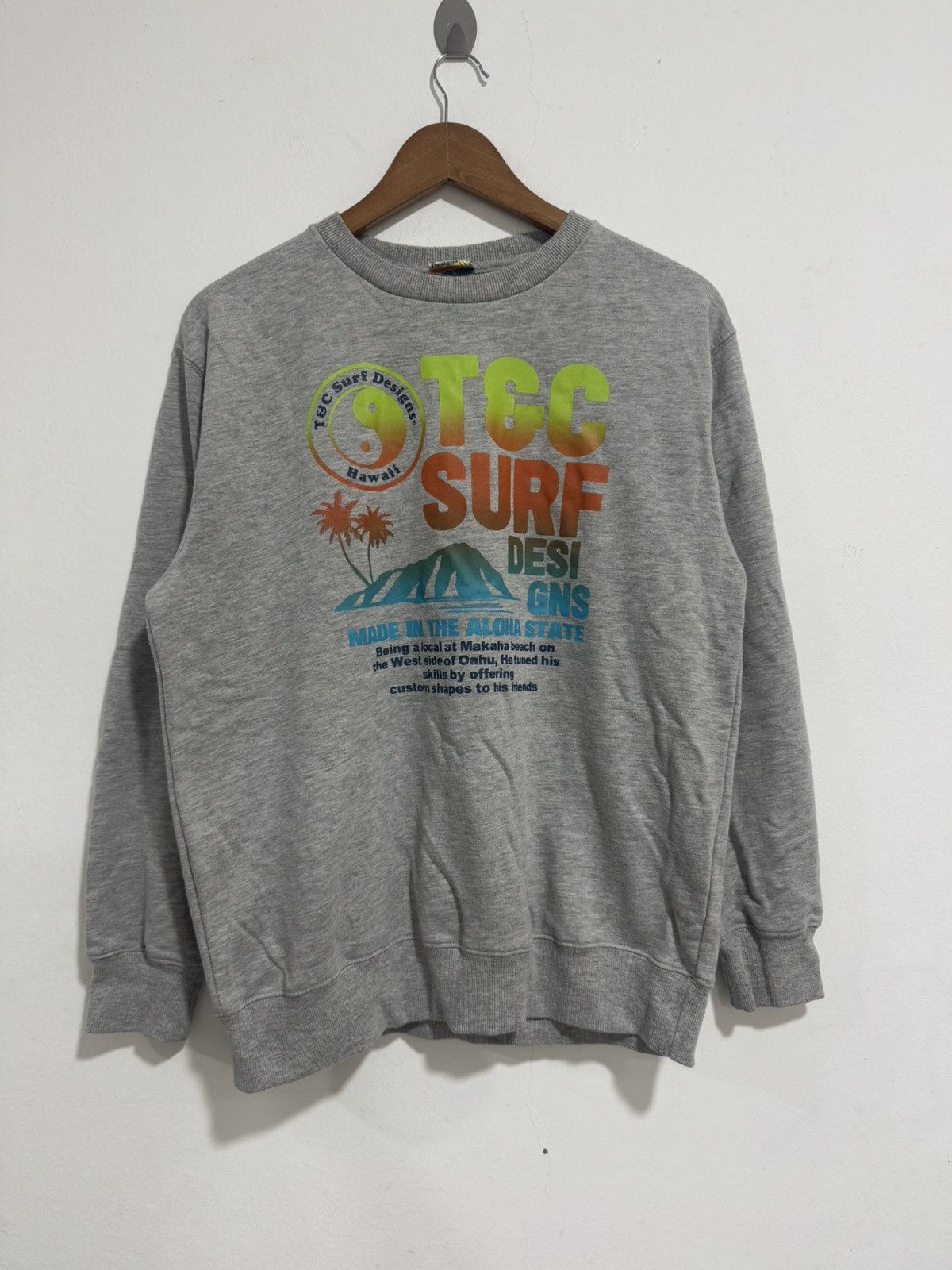 Japanese Brand × Vintage Vintage T&C Surf Hawaii Crew Neck Sweatshirt Size US M / EU 48-50 / 2 - 1 Thumbnail