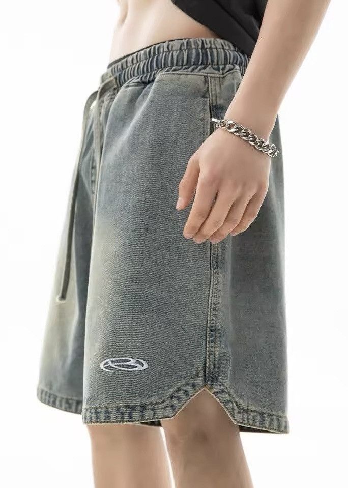 Japanese Brand × Jean denim shorts with triangular slit Size US 29 - 1 Thumbnail