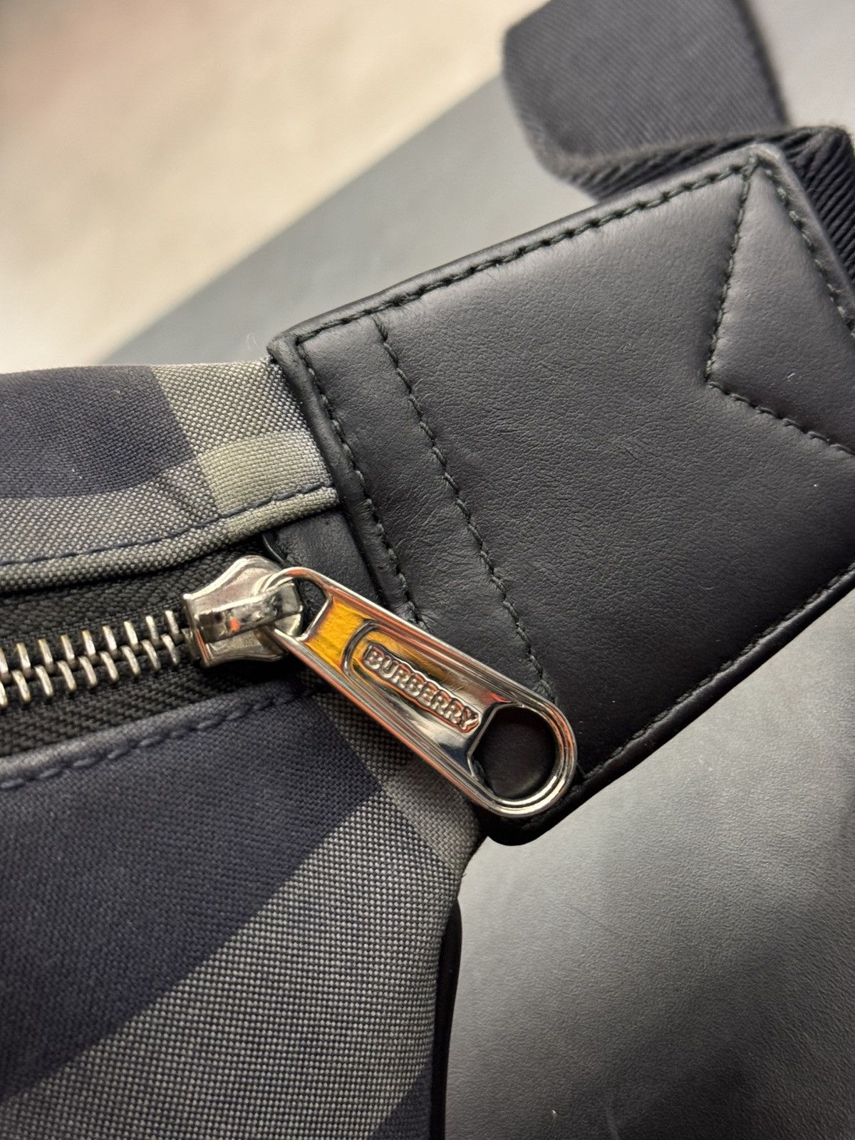 Burberry Burberry Sonny Belt Bag Navy Grey Canvas Bum Bag Size ONE SIZE - 5 Thumbnail