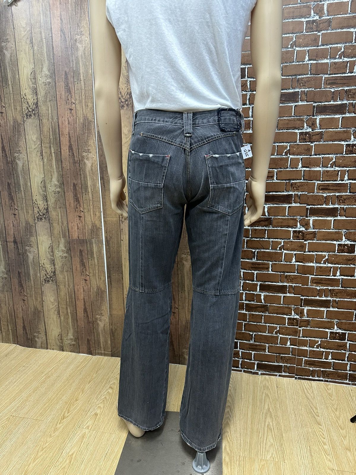 Beauty Beast × If Six Was Nine × Japanese Brand Vintage Free Gate Grey Denim D255 Size US 30 / EU 46 - 21 Thumbnail