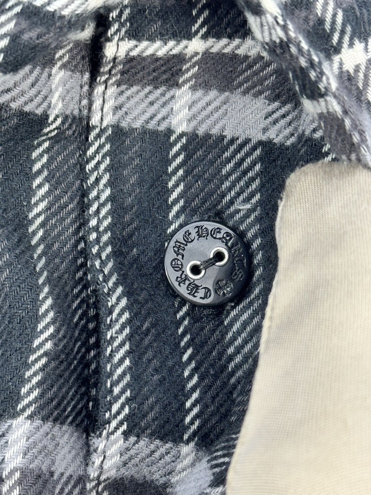 Chrome Hearts LEATHER CROSS AFTER SCHOOL DETAILED CHECKED SHORTS Size US 34 / EU 50 - 9 Thumbnail