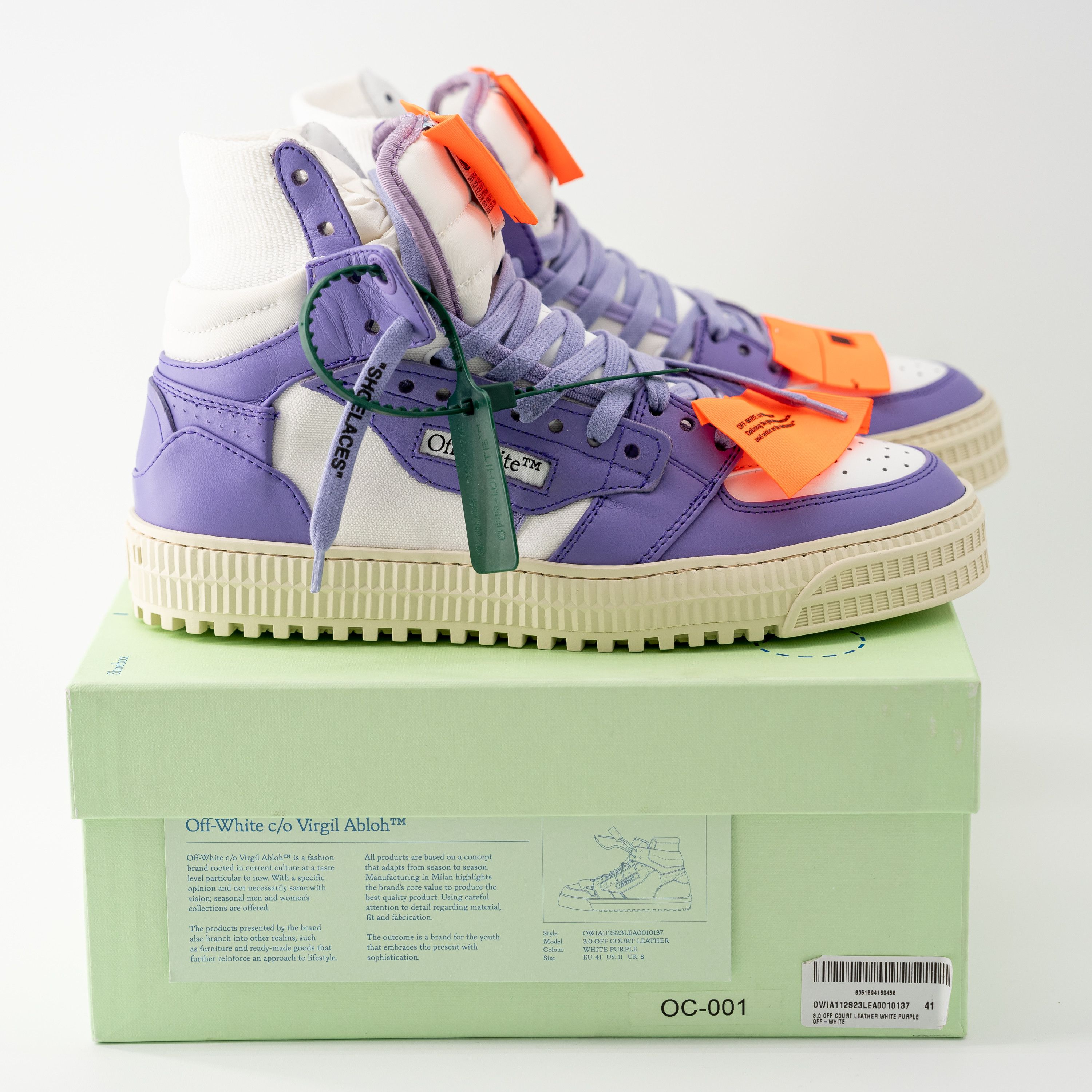 Off-White 11 us 41 eu Off-White 3.0 Off Court Purple Sneakers Womens Size US 11 / IT 41 - 15 Thumbnail