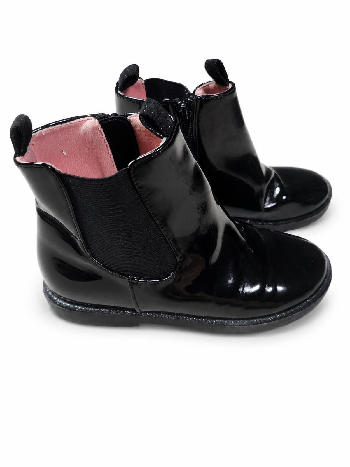 Nordstrom NEW Nordstrom Kids Jaymes Chelsea Black Boots Side Zip 2Y Size US 4 / IT 34 - 2 Thumbnail