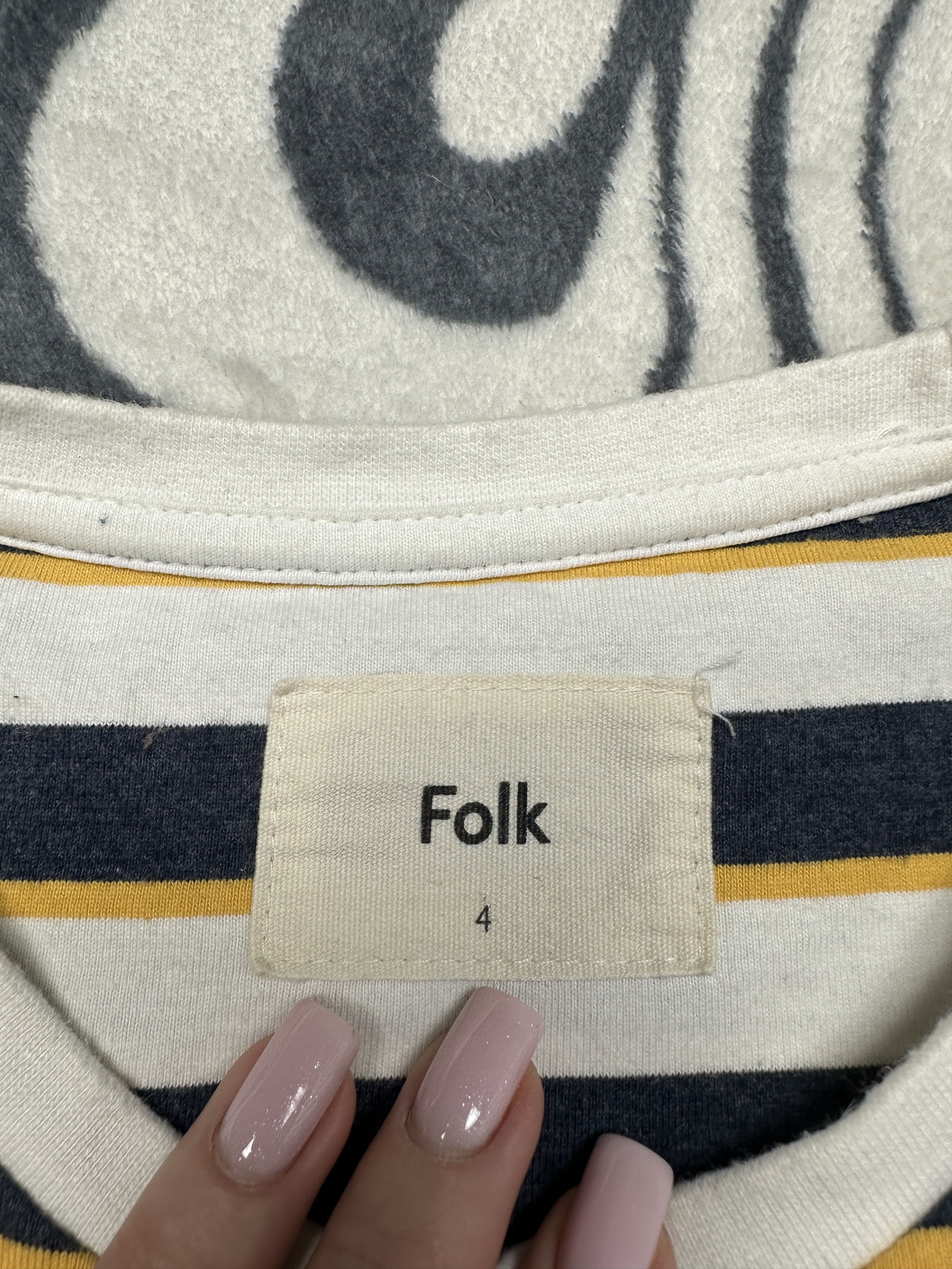 Folk Folk Mens Crew Neck Striped T-Shirt Tee Size US M / EU 48-50 / 2 - 3 Thumbnail