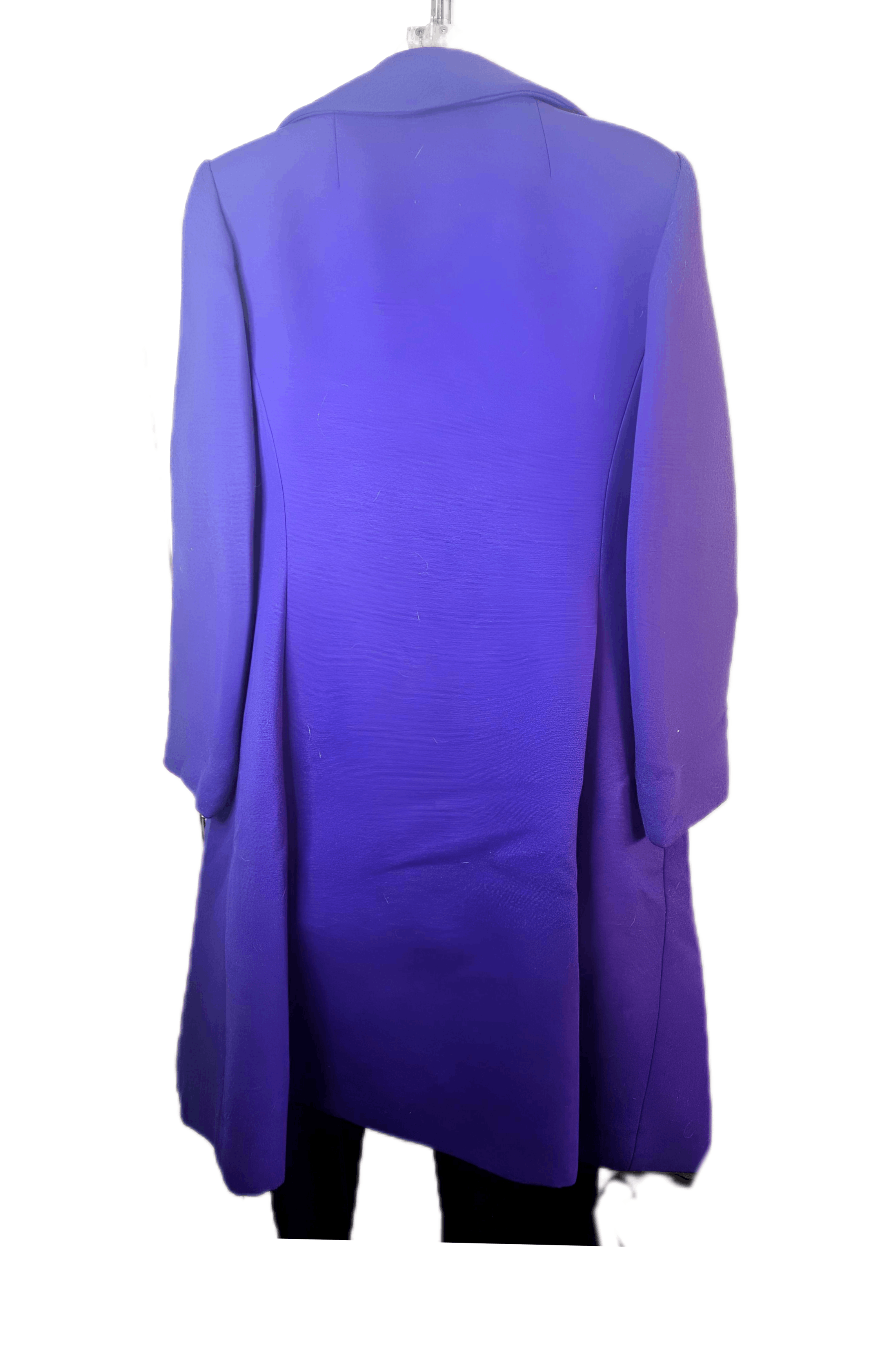 Other Vintage Mod Purple 1960s Wool Coat Hot Pink Lining Women’s Size M / US 6-8 / IT 42-44 - 4 Thumbnail