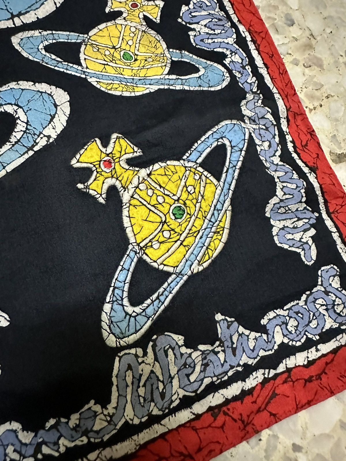 Vivienne Westwood Rare Vivienne Westwood Cotton Scarf Embroidery Logo Design Size ONE SIZE - 4 Thumbnail