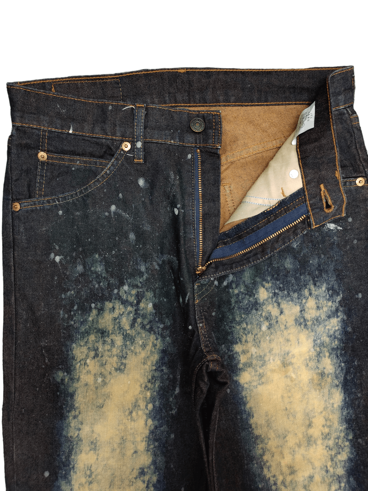 Levi's Rare Design Levis 607 Orange Tag Denim Y2k Streetwear Size US 29 - 7 Thumbnail