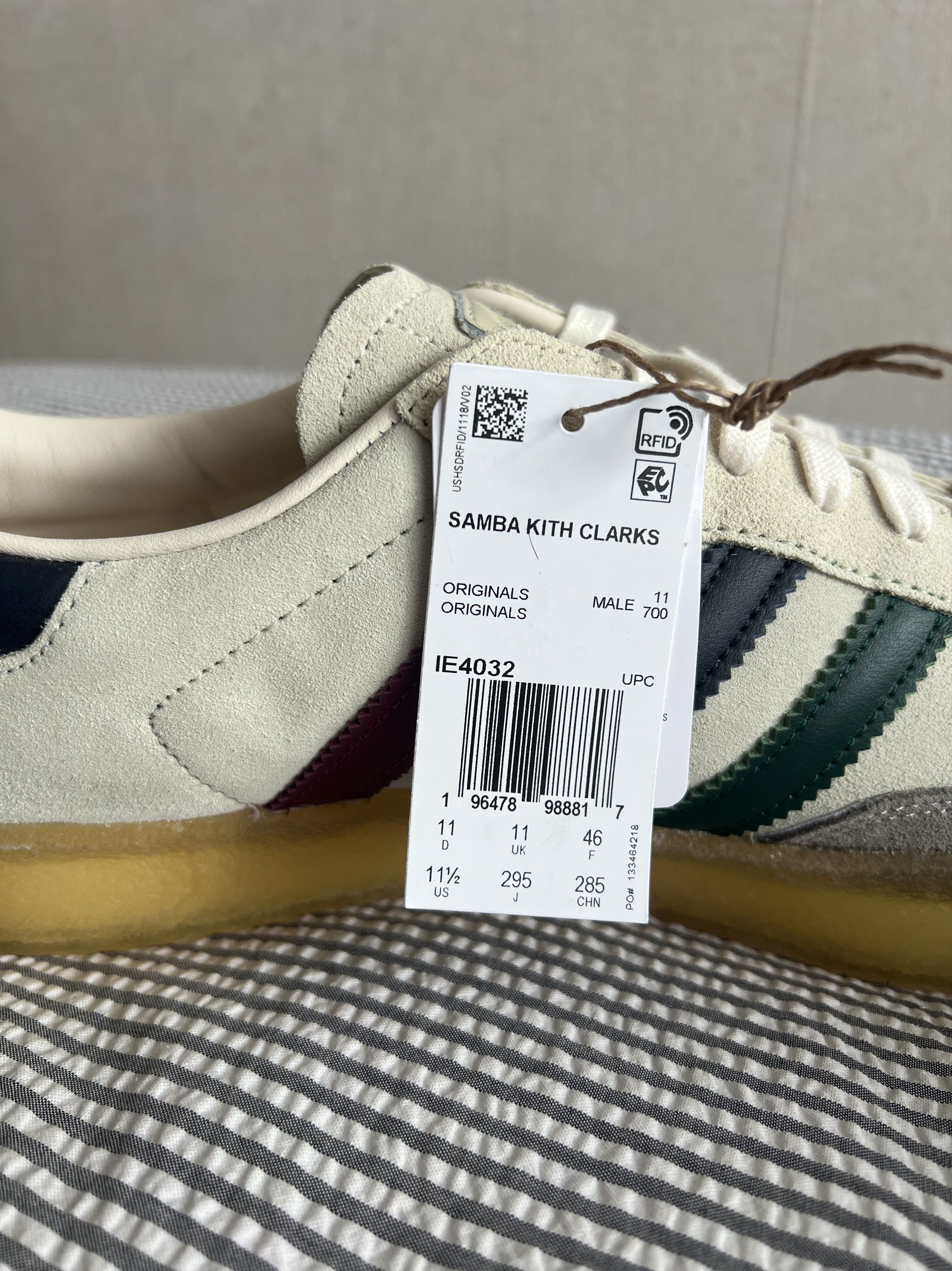 Adidas × Clarks × Kith 8th Street Samba 'Kithmas Collection - White/Multi' Size US 11.5 / EU 44-45 - 7 Thumbnail