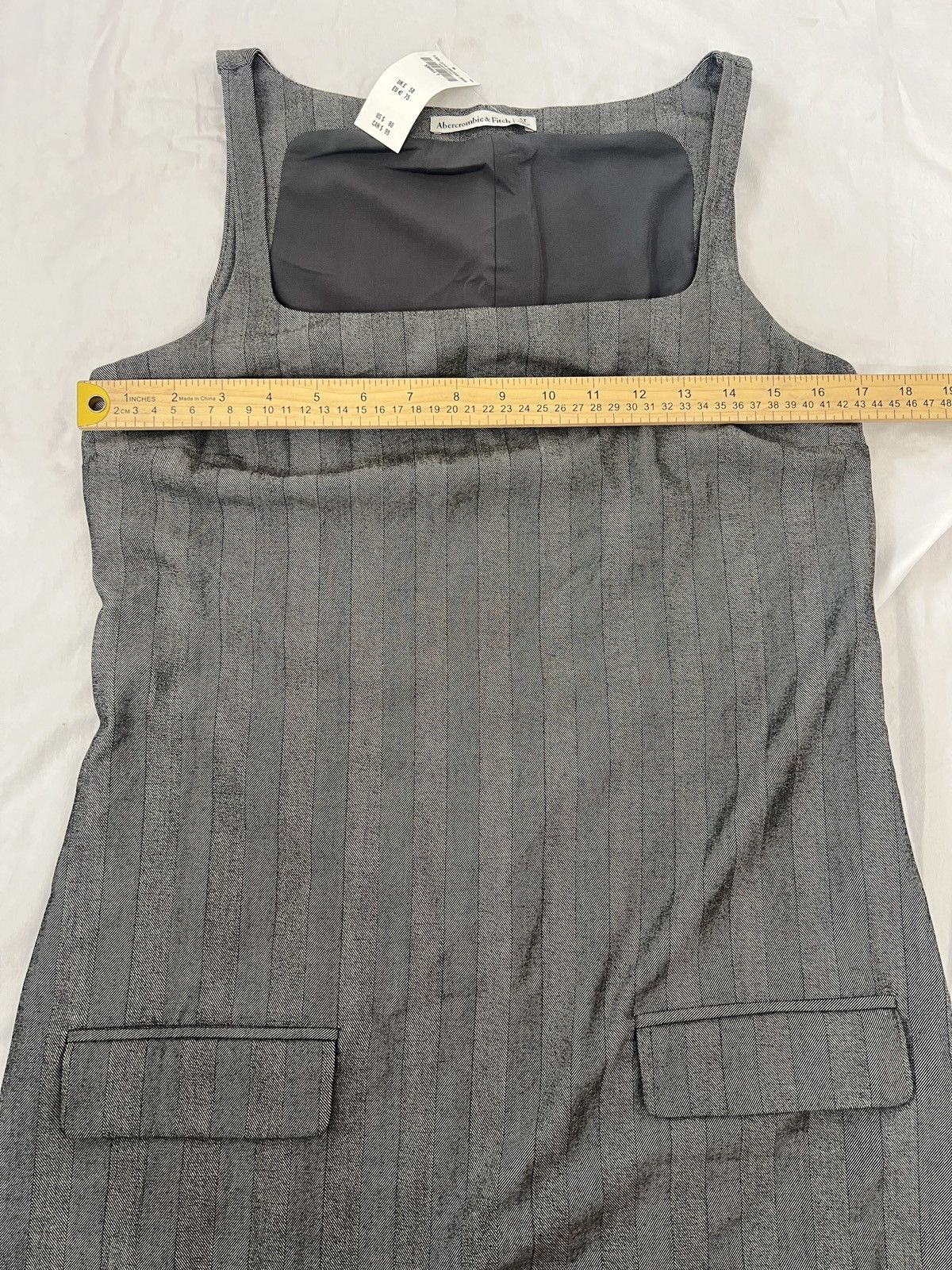 Abercrombie & Fitch Abercrombie & Fitch Charcoal Gray Sleeveless Dress Small T Size S / US 4 / IT 40 - 6 Thumbnail