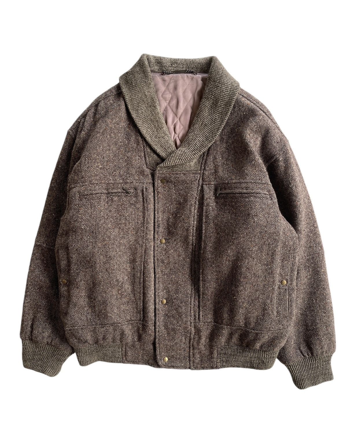 McGregor Vintage Mcgregor Wool Blouson Bomber Jacket Size US L / EU 52-54 / 3 - 1 Thumbnail
