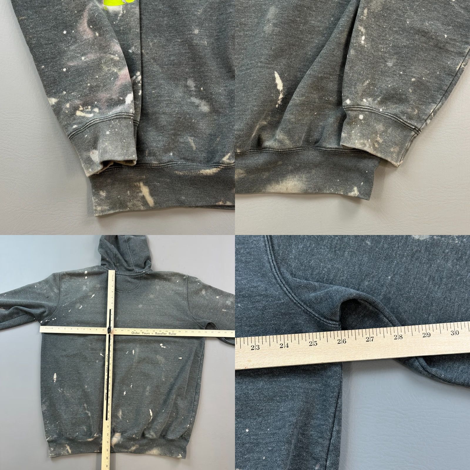 Carhartt Carhartt Hoodie Mens Large Tall Gray Splatter Original Fit Pullover Work Wear Size US L / EU 52-54 / 3 - 8 Thumbnail