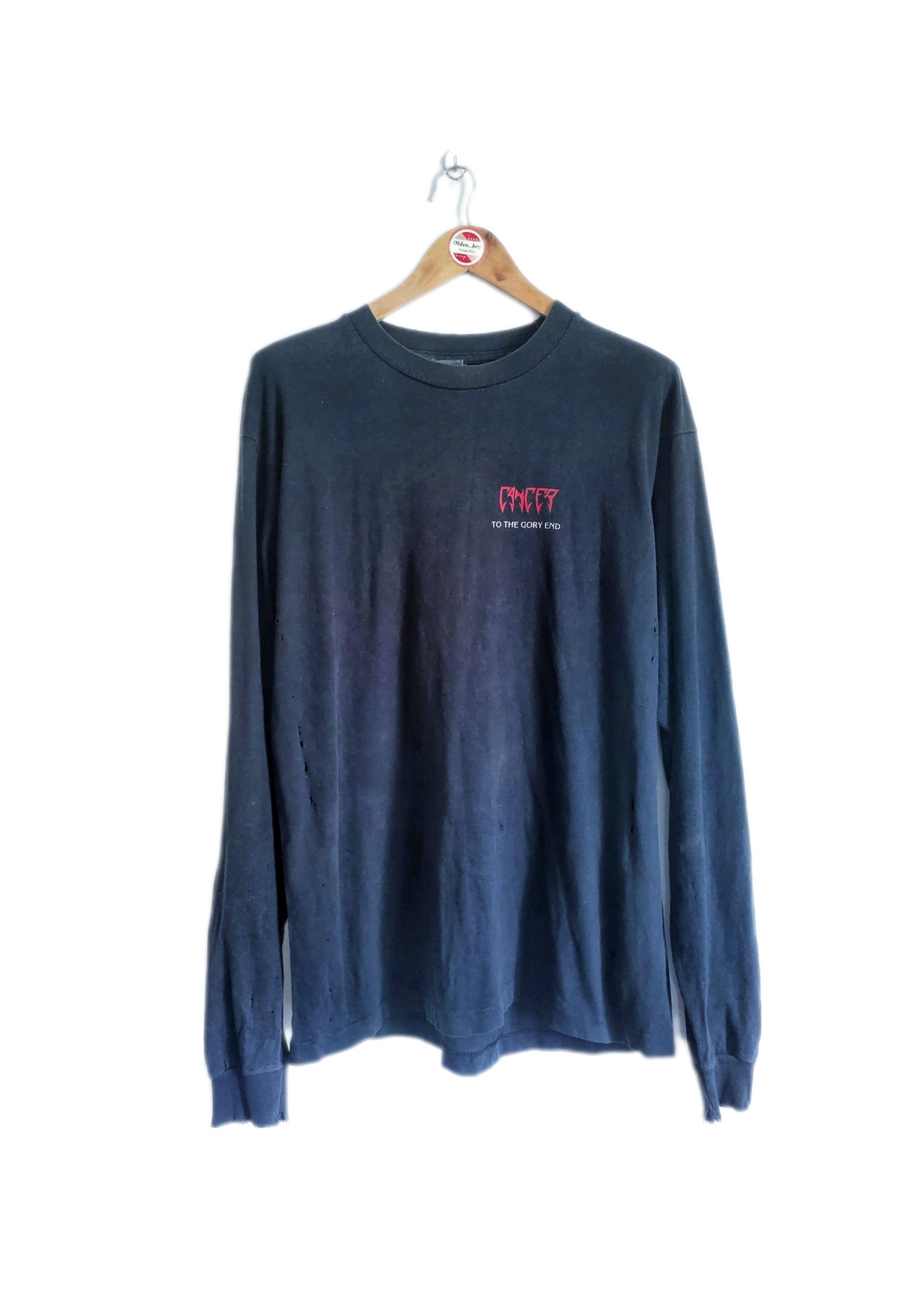 Vintage Rare Vintage Cancer - To the Gory End 1993 Long sleeve shirt Size US XL / EU 56 / 4 - 1 Thumbnail