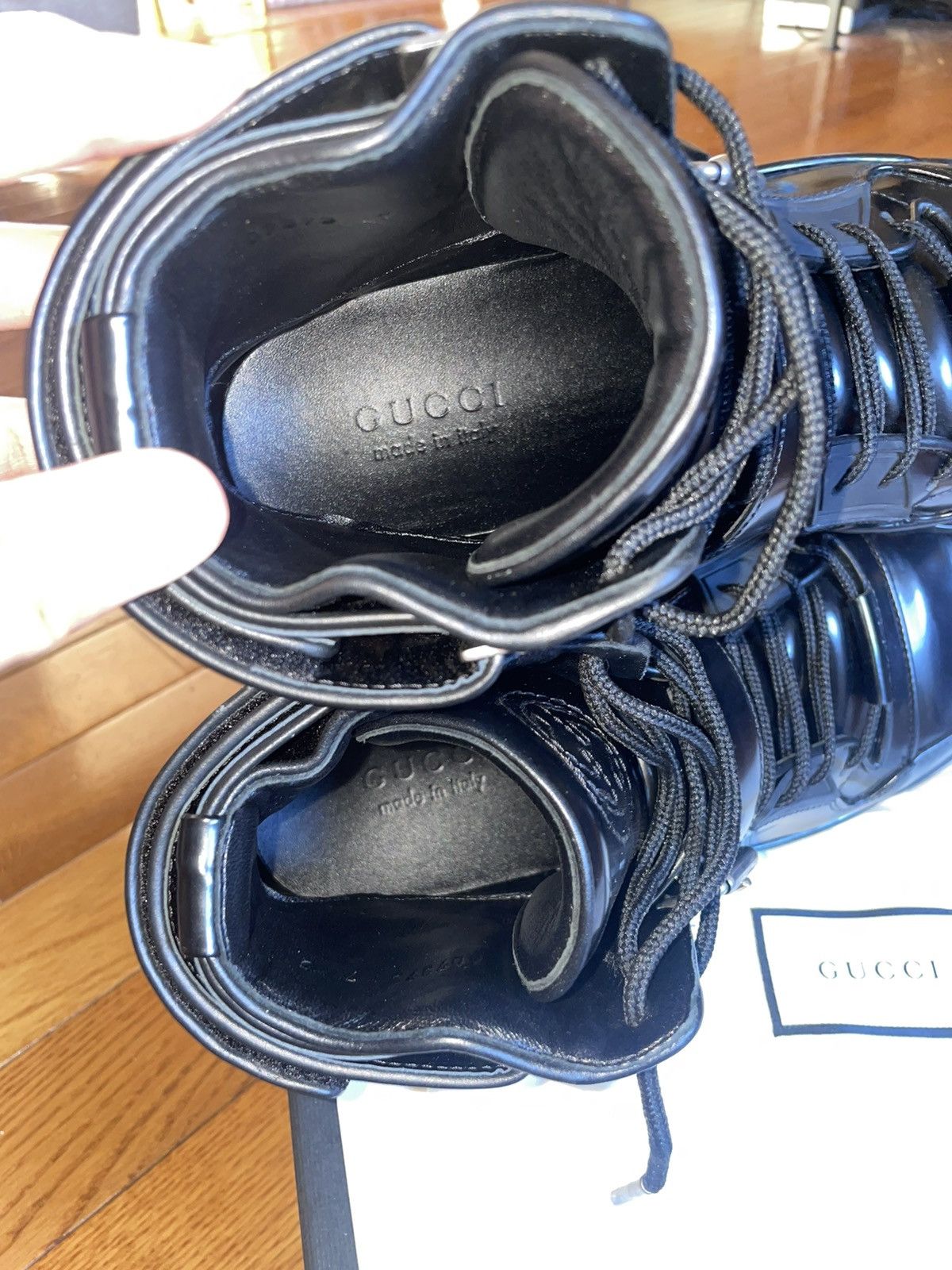 Gucci MENS GUCCI MANGUM HIGH TOPS Size US 8 / EU 41 - 17 Thumbnail