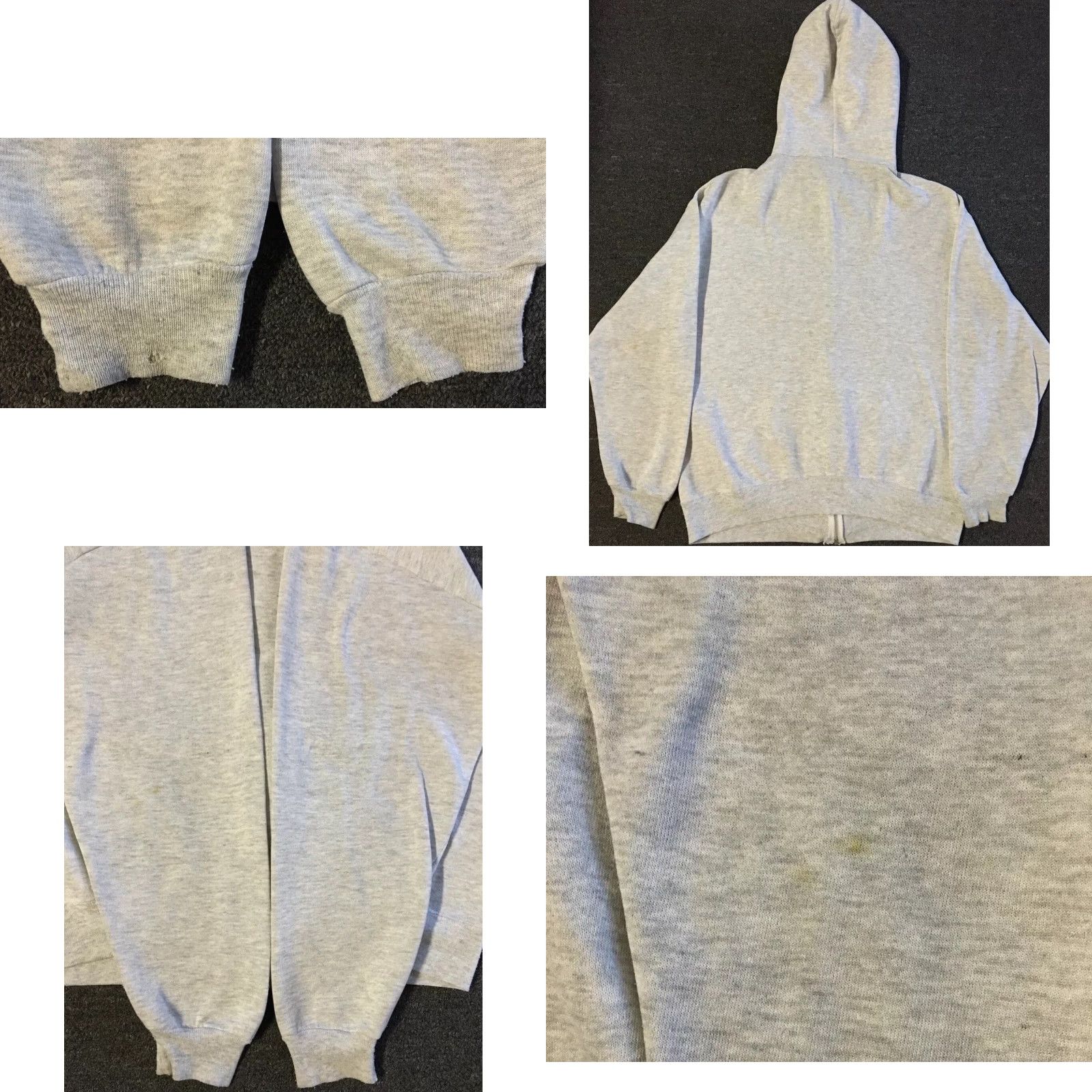 Apple VINTAGE Motorola 90s Faded Zip Hoodie M L Internet Cell Flip Phone Grunge Apple 80s Mens Gray Zip Sweatshirt Size US M / EU 48-50 / 2 - 8 Thumbnail