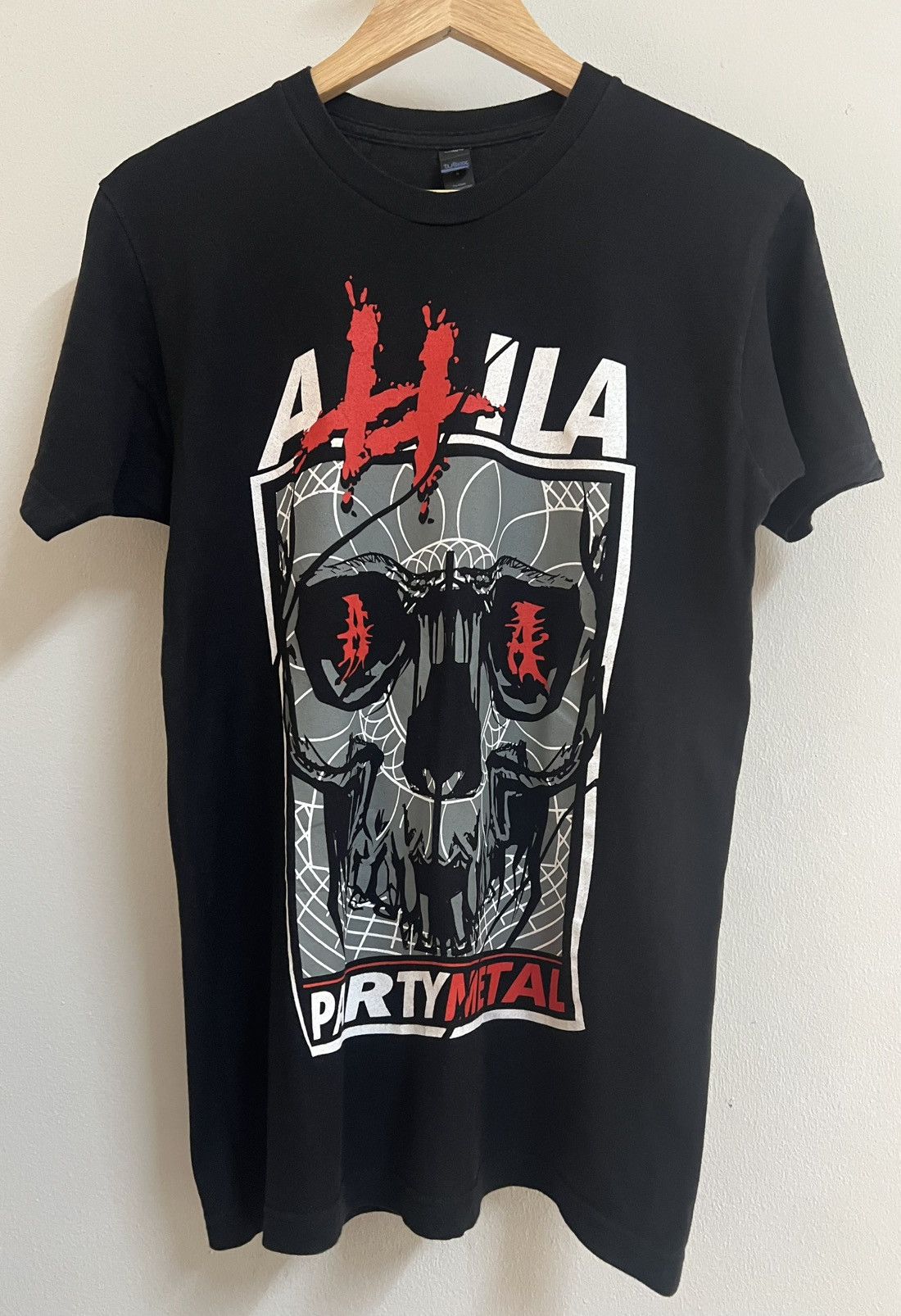 Band Tees Attila Party Metal Skull Tultex Band Tee M Size US M / EU 48-50 / 2 - 1 Thumbnail