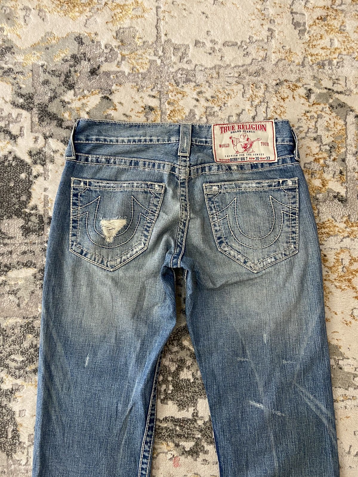 If Six Was Nine × Other × True Religion Y2K REVIVAL FLARE WASH DENIM JEANS Size US 34 / EU 50 - 4 Thumbnail