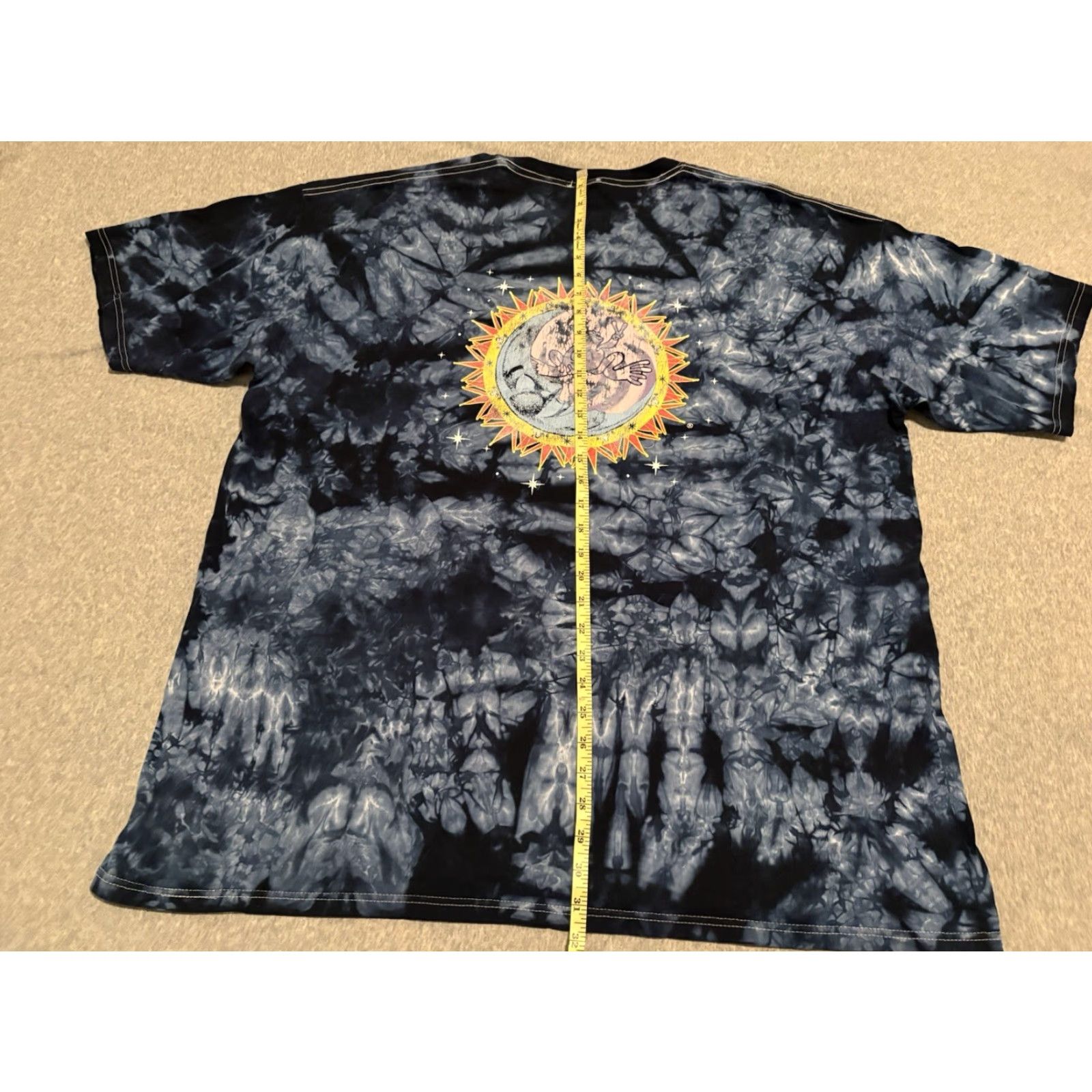 Vintage VINTAGE Peace Frogs T-Shirt Shirt Graphic Print Men's 3XL Blue Cotton Crew Neck Short Sleeve Mens Size US XXL / EU 58 / 5 - 7 Thumbnail