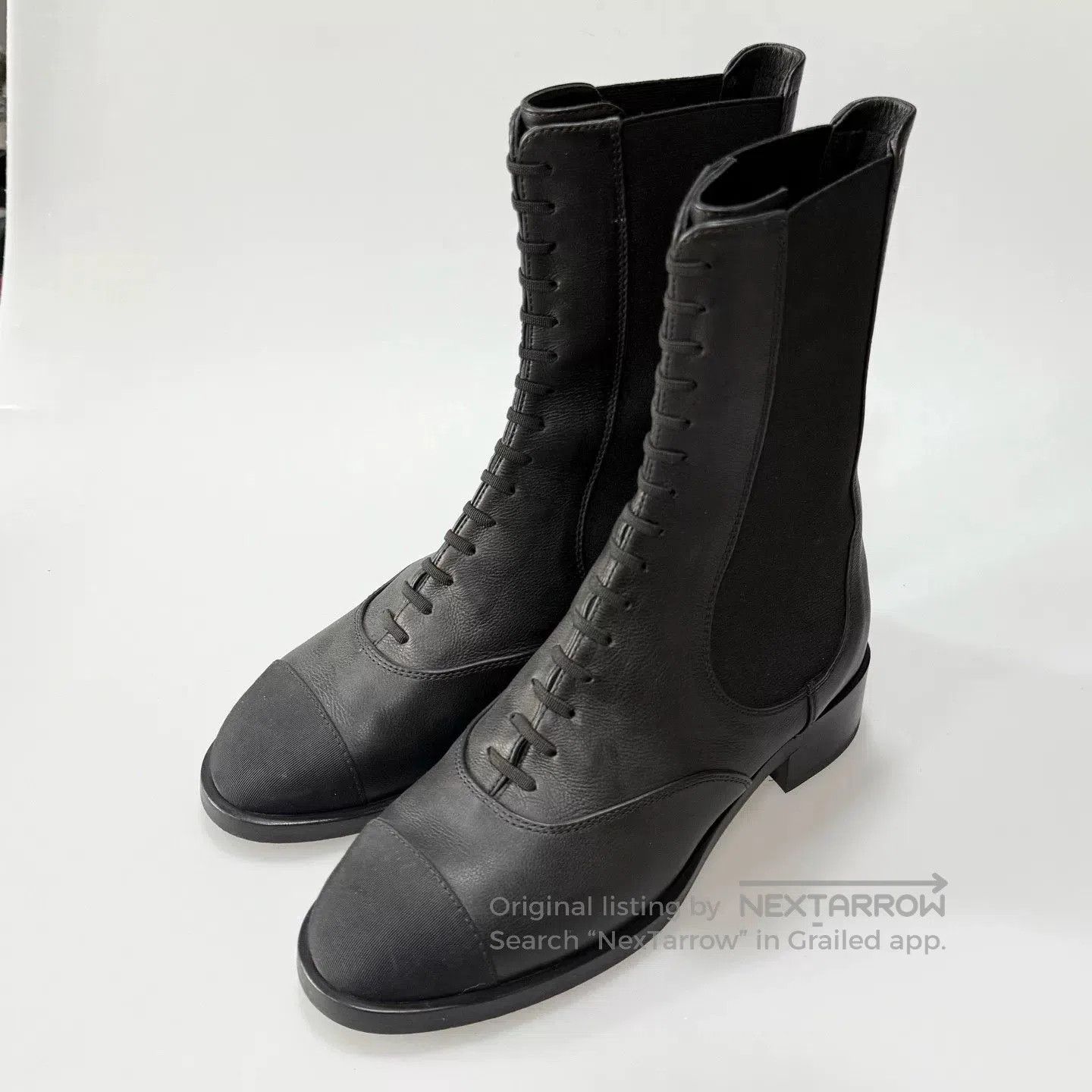 Chanel Chanel Lace-Up Short Boots. Size US 6 / IT 36 - 1 Thumbnail