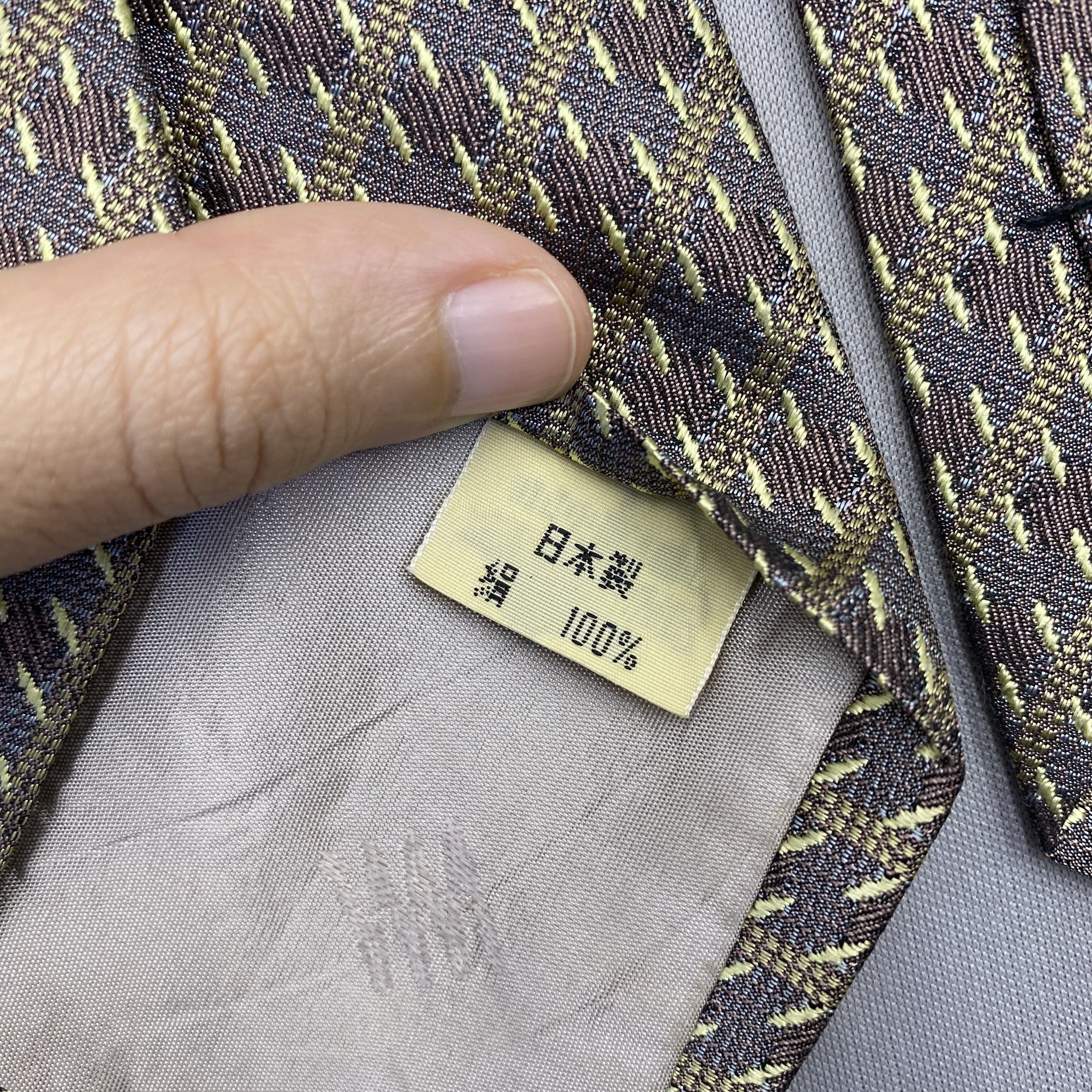 Issey Miyake Vintage Issey Miyake SILK Necktie Cravate Pure Silk Neck Tie Size ONE SIZE - 7 Thumbnail