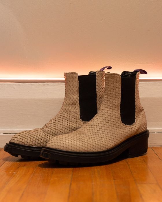 Eytys Nikita Scaled Leather Boots | Grailed