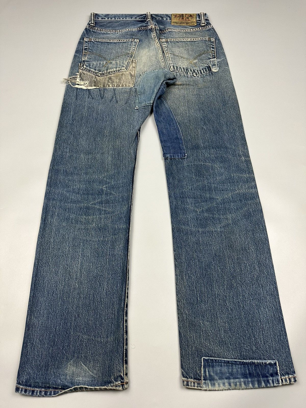 Blue Blue Japan Vintage Blue Blue Japan Boro Shashiko Denim Size US 32 / EU 48 - 4 Thumbnail