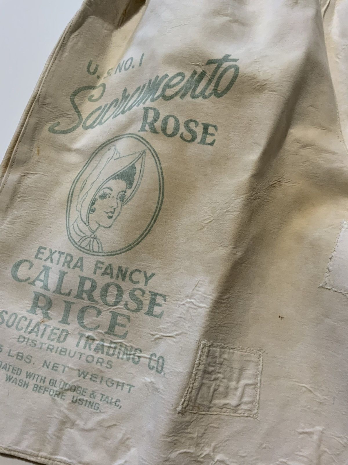 Vintage Cal Rose Rice Bag Canvas Cloth Dyed Patchwork Sack Shorts Size US 32 / EU 48 - 11 Thumbnail