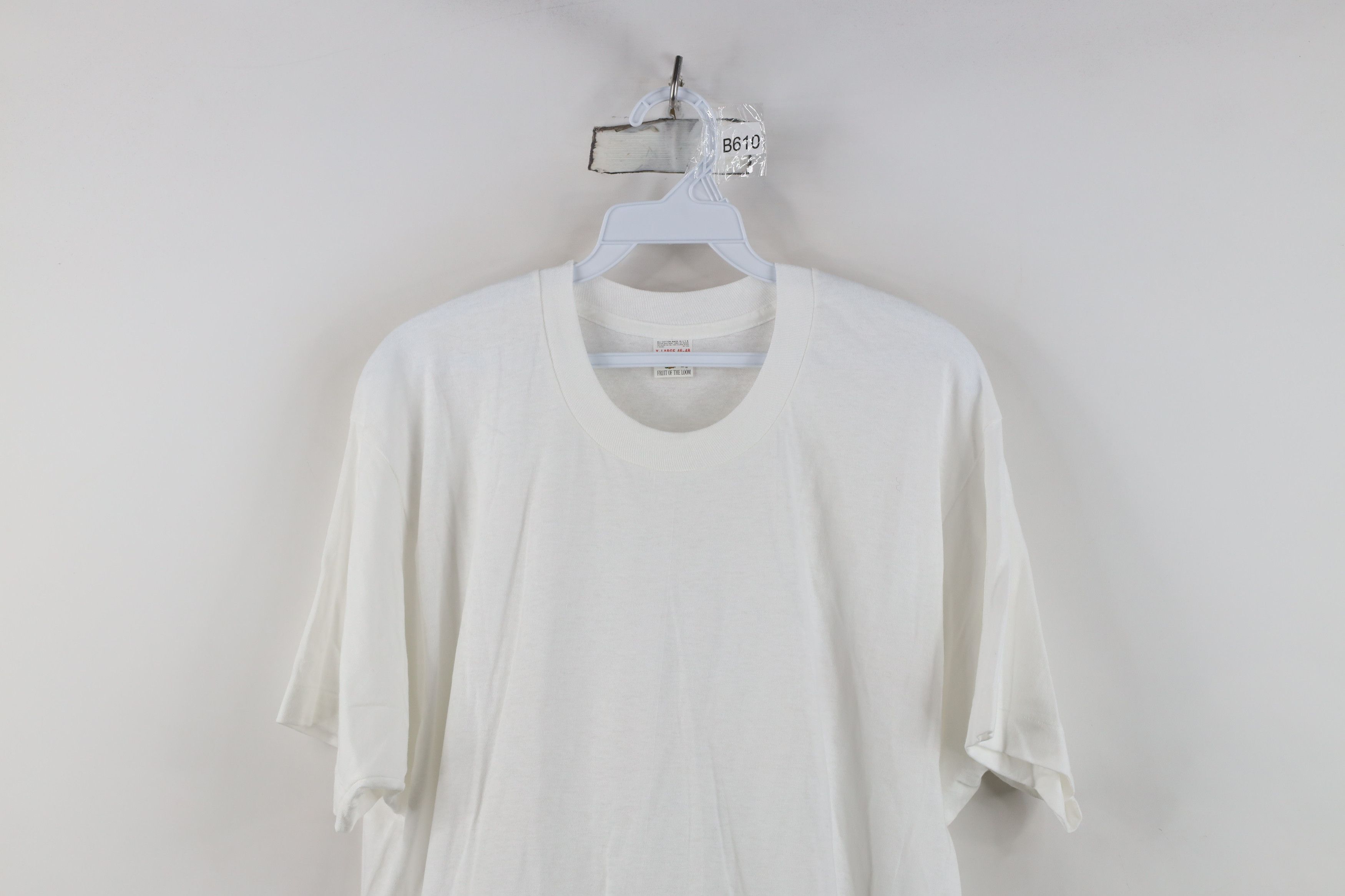 Vintage Vintage 90s Streetwear Cotton Short Sleeve T-Shirt White USA Size US XL / EU 56 / 4 - 2 Thumbnail