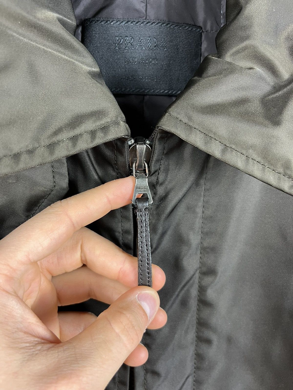 Prada Prada nylon classic jacket coat with leather casual italy Size M / US 6-8 / IT 42-44 - 18 Thumbnail