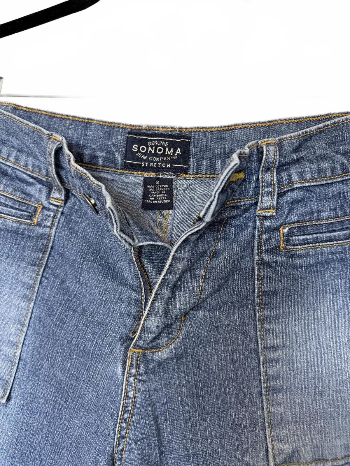 Sonoma Women's Vintage 90s Basic Denim Shorts Size 32" / US 10 / IT 46 - 4 Thumbnail