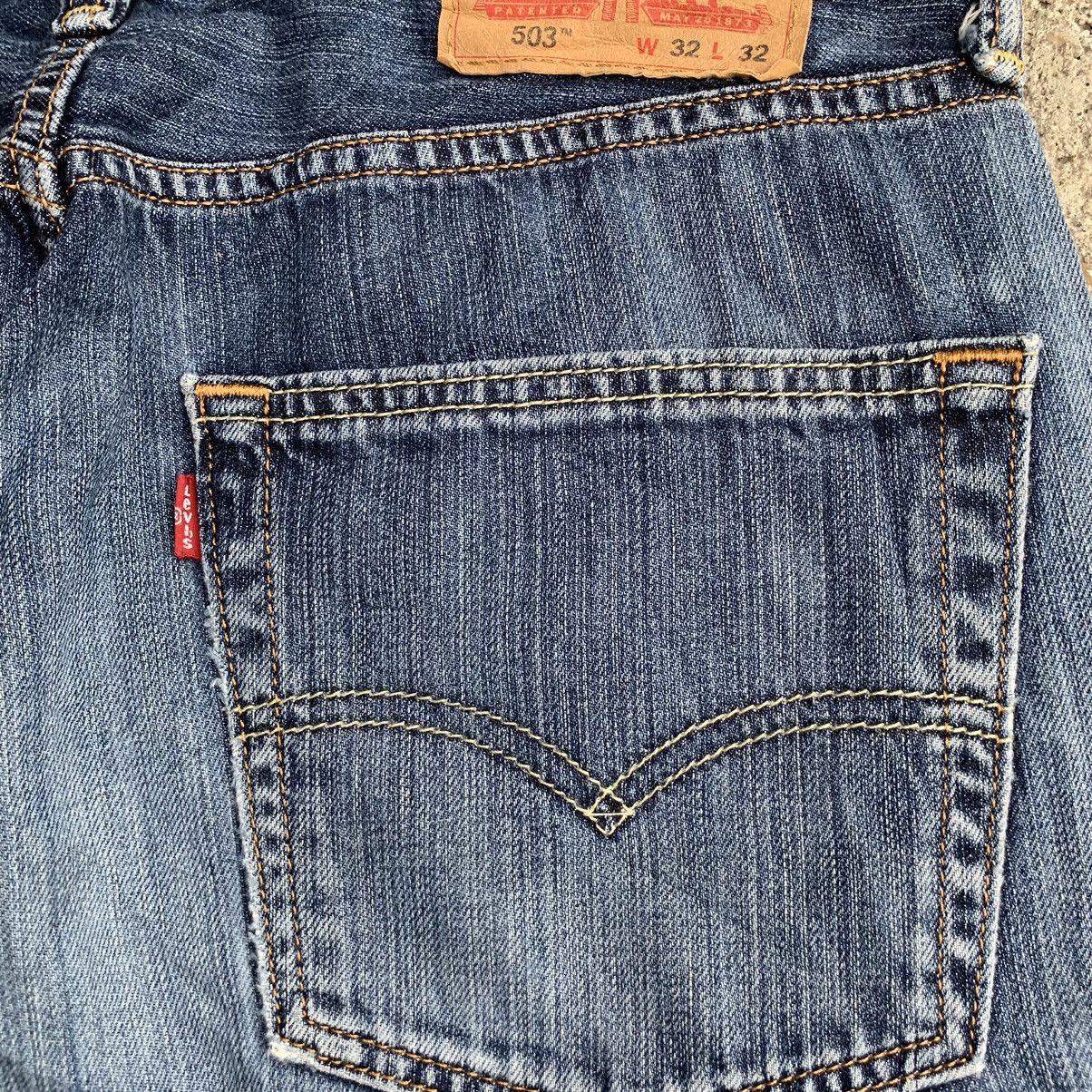 Levi's Levis 503 Straight Washed Distressed Y2K Denim Jeans W31 Size US 31 - 12 Thumbnail