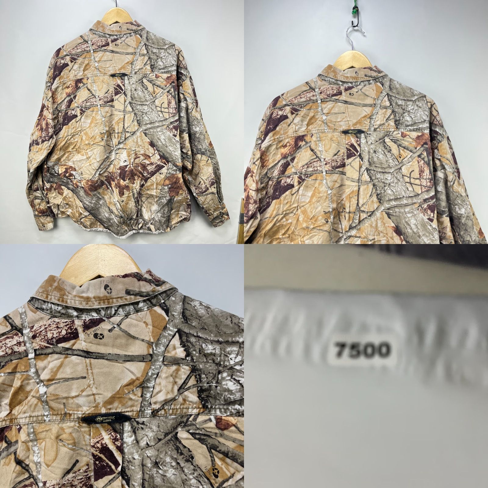 Vintage VINTAGE Camo Tree Button-Up Long Sleeve Shirt 2XL Mens 90s Size US XXL / EU 58 / 5 - 8 Thumbnail