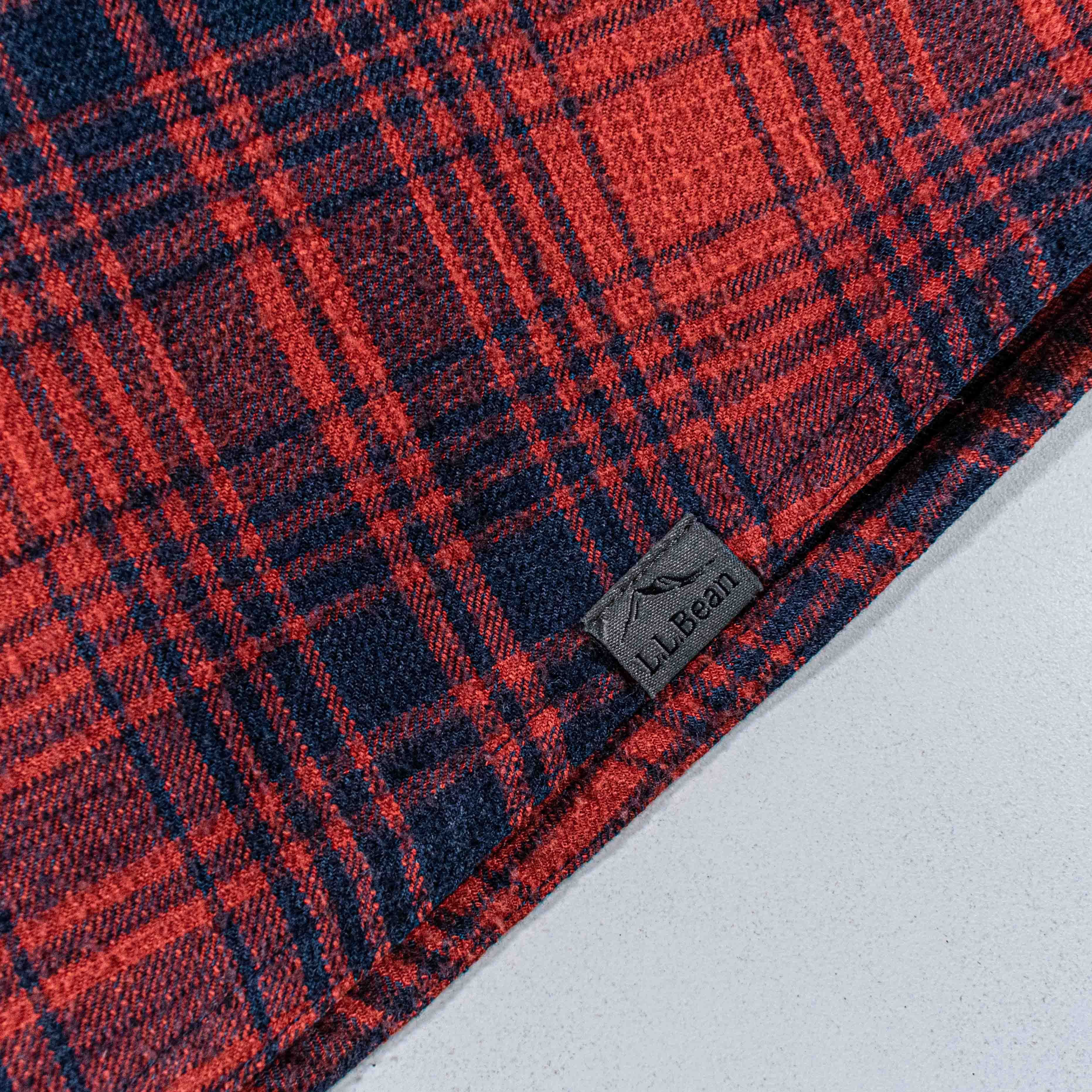 L.L. Bean L.L. Bean Katahdin Iron Works Flannel Shirt Snap Wool Blend Size US L / EU 52-54 / 3 - 7 Thumbnail