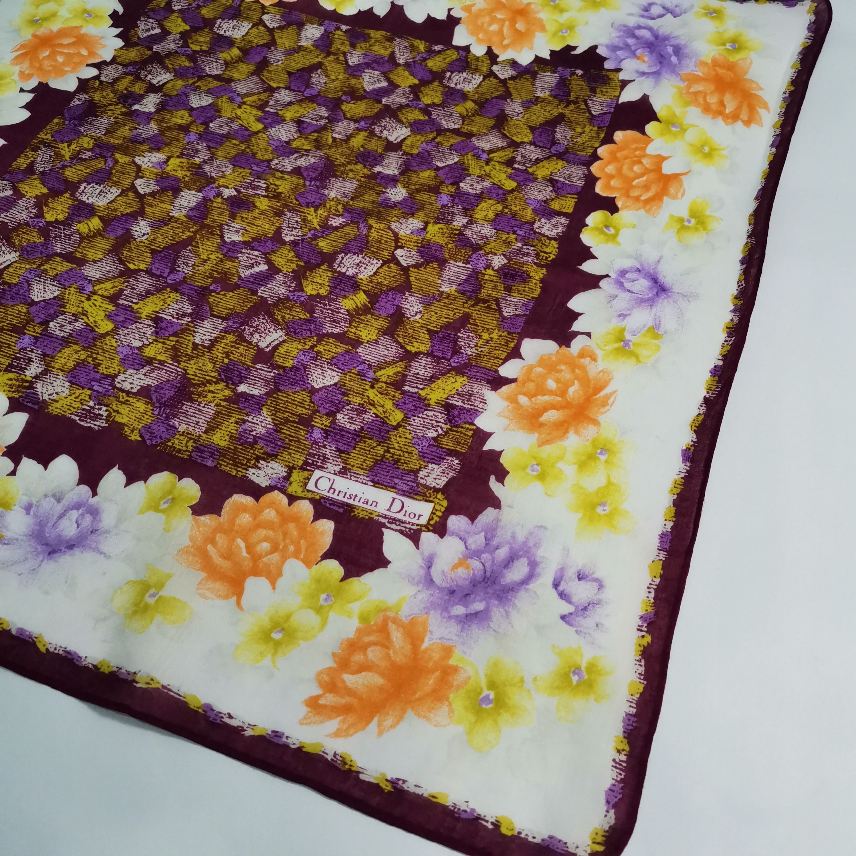 Christian Dior Monsieur CHRISTIAN DIOR HANDKERCHIEF/ NECKERCHIEF/ BANDANA/ SCARF Size ONE SIZE - 4 Thumbnail