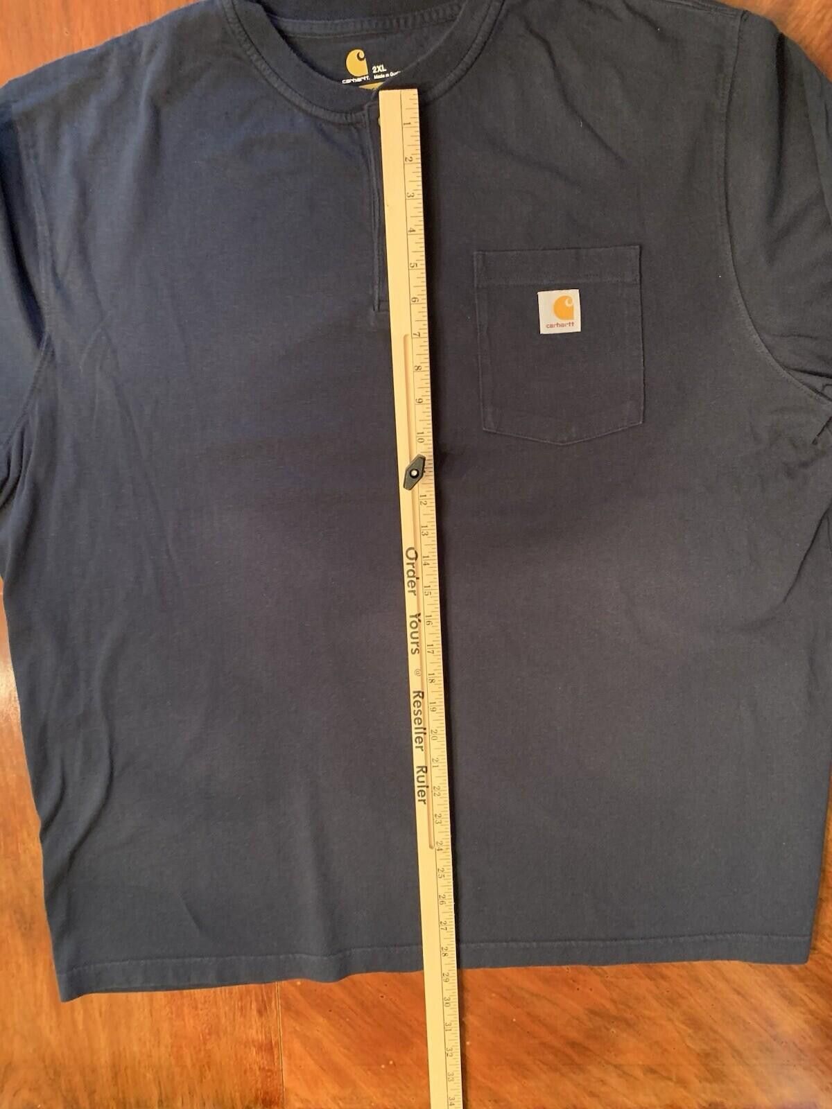 Carhartt 2XL Gray Long Sleeve Original Fit Pocket Workwear Men's Size US XXL / EU 58 / 5 - 4 Thumbnail