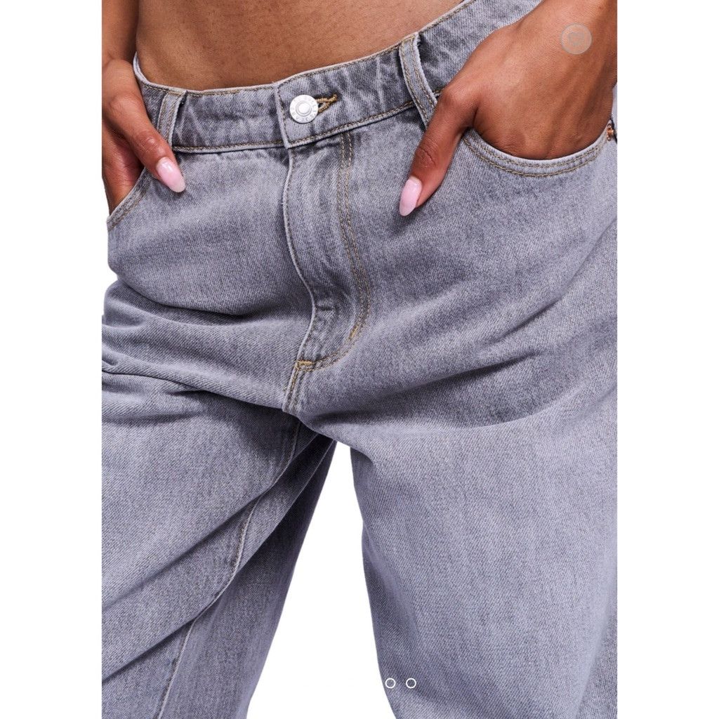 Designer NWT Rolla’s Kate Baggy Jeans Stone Grey 27 $149 – Sold Out Size 27" / US 4 / IT 40 - 6 Thumbnail