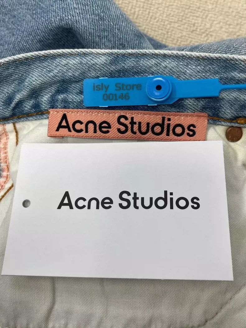 Acne Studios Acne Studios Light blue retro straight-leg low-rise jeans Size US 28 / EU 44 - 4 Thumbnail